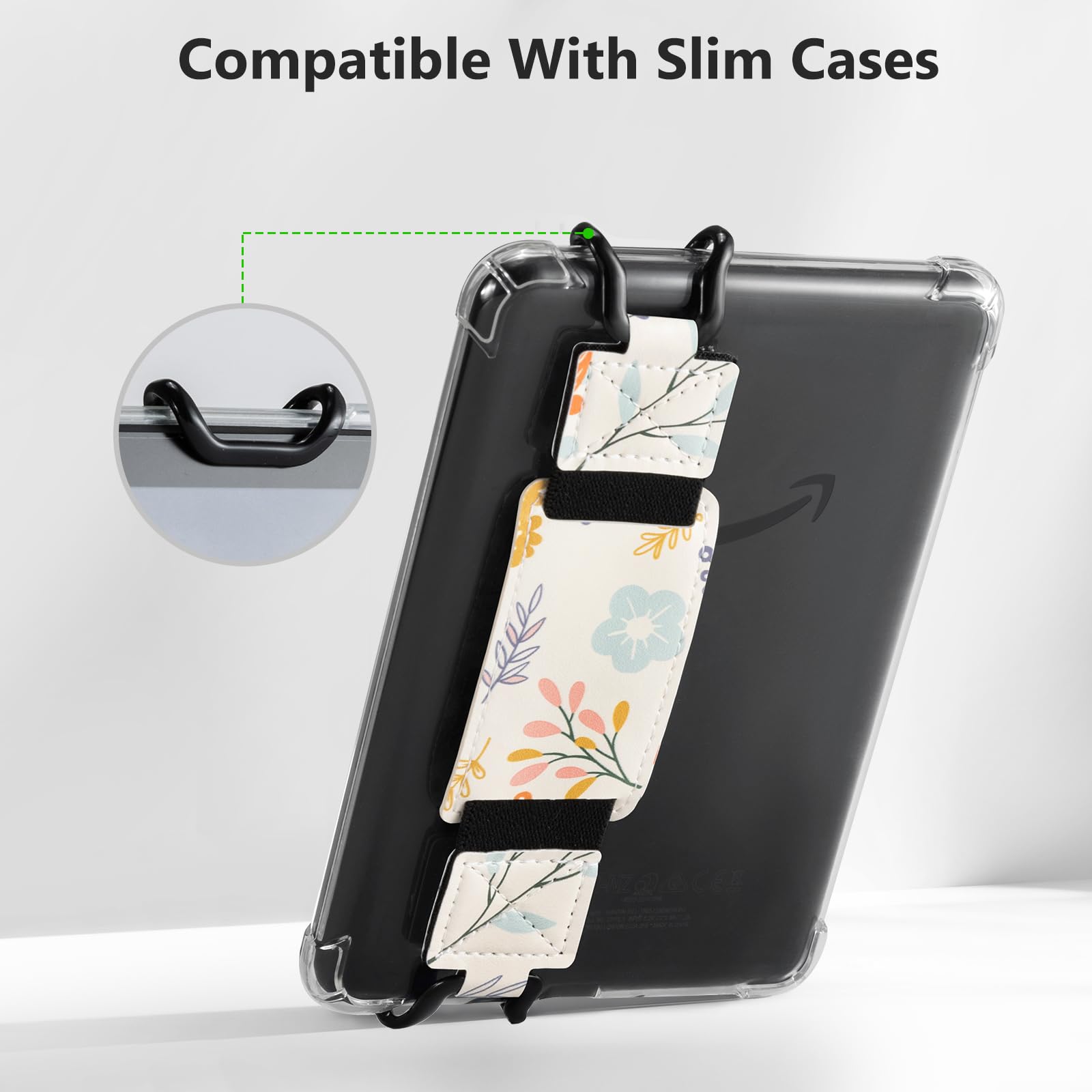 E-Book Tablet 6–7.5 inch Secure Hand Strap–Multiple Prints#Color_Rustic Bloom