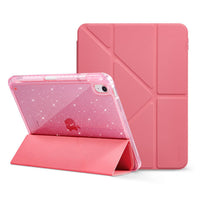 iPad 11th Gen (10th Compatible) Case With Y-Fold Magnetic Stand#Color_Pink Glitter