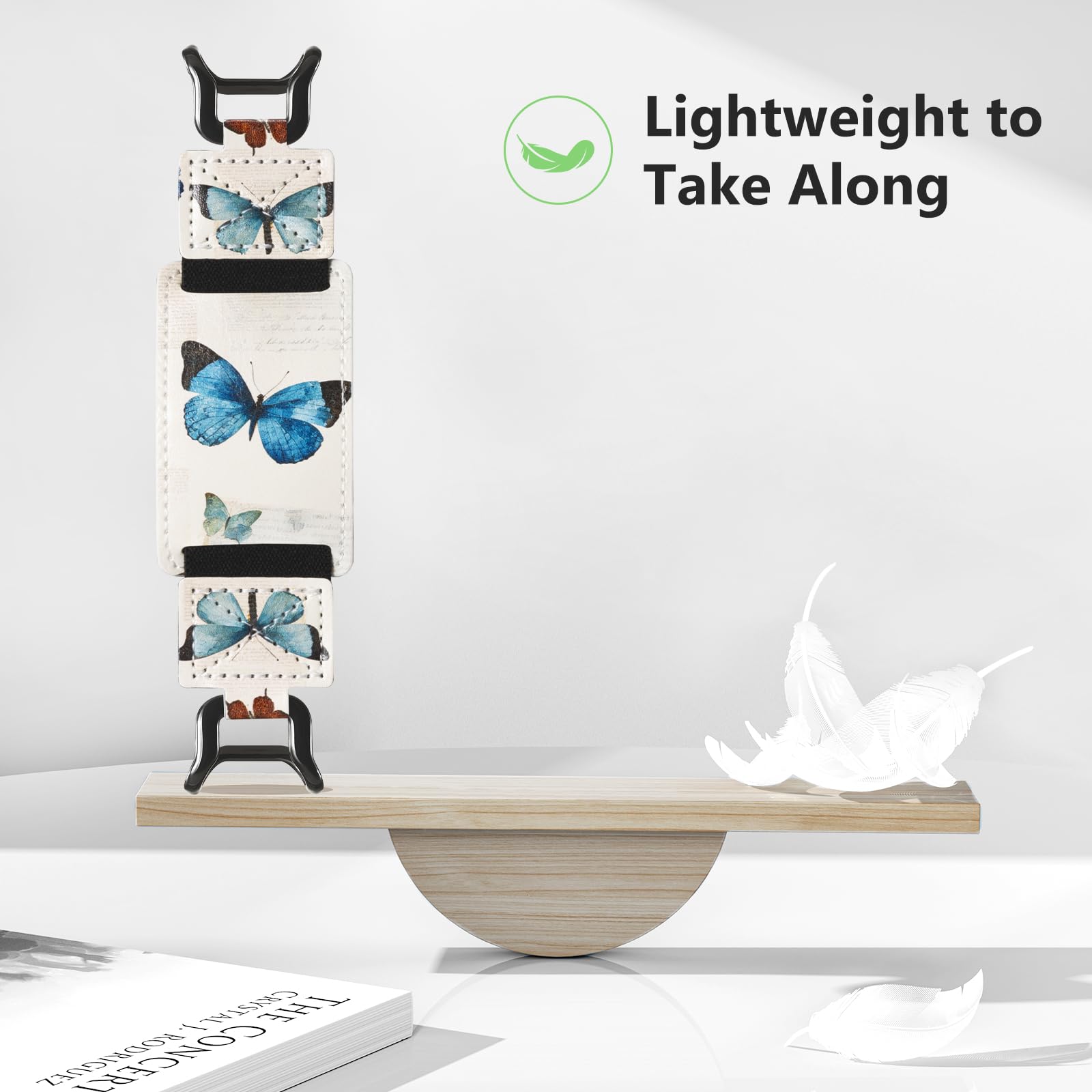 E-Book Tablet 6–7.5 inch Secure Hand Strap–Multiple Prints#Color_Butterfly