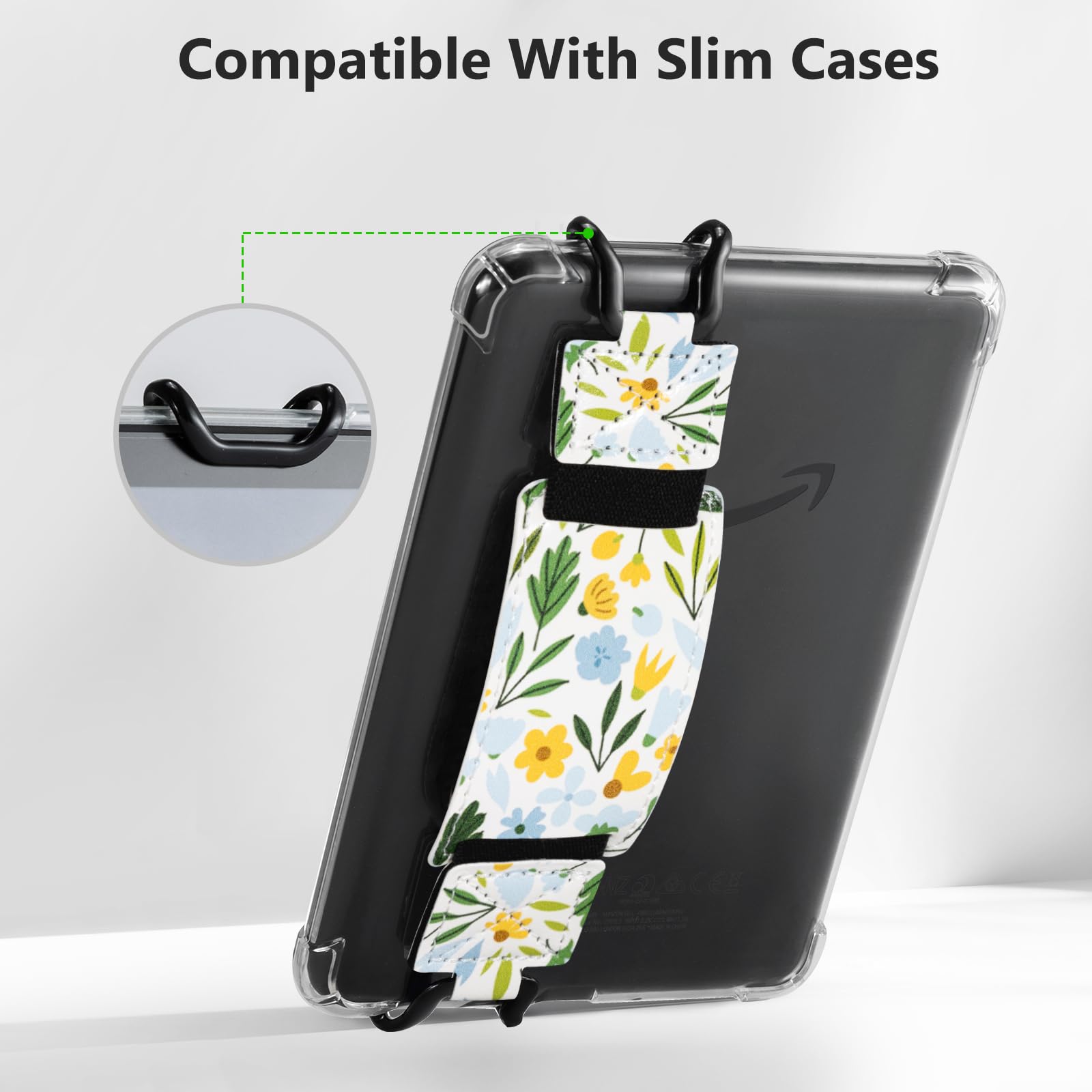 E-Book Tablet 6–7.5 inch Secure Hand Strap–Multiple Prints#Color_Wildflower Whispers