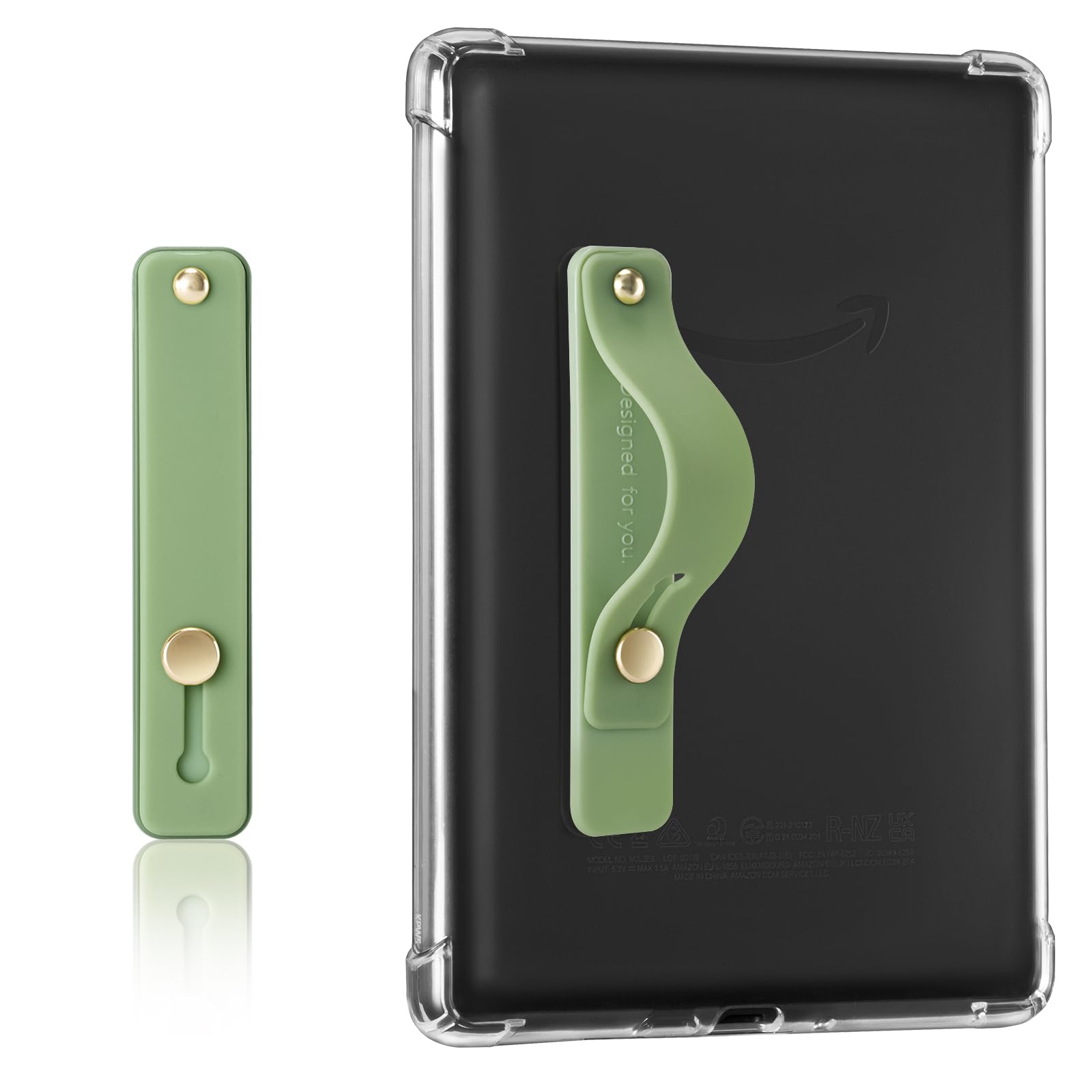 Hand Strap Holder for Kindle & Tablets#Color_Sage Green