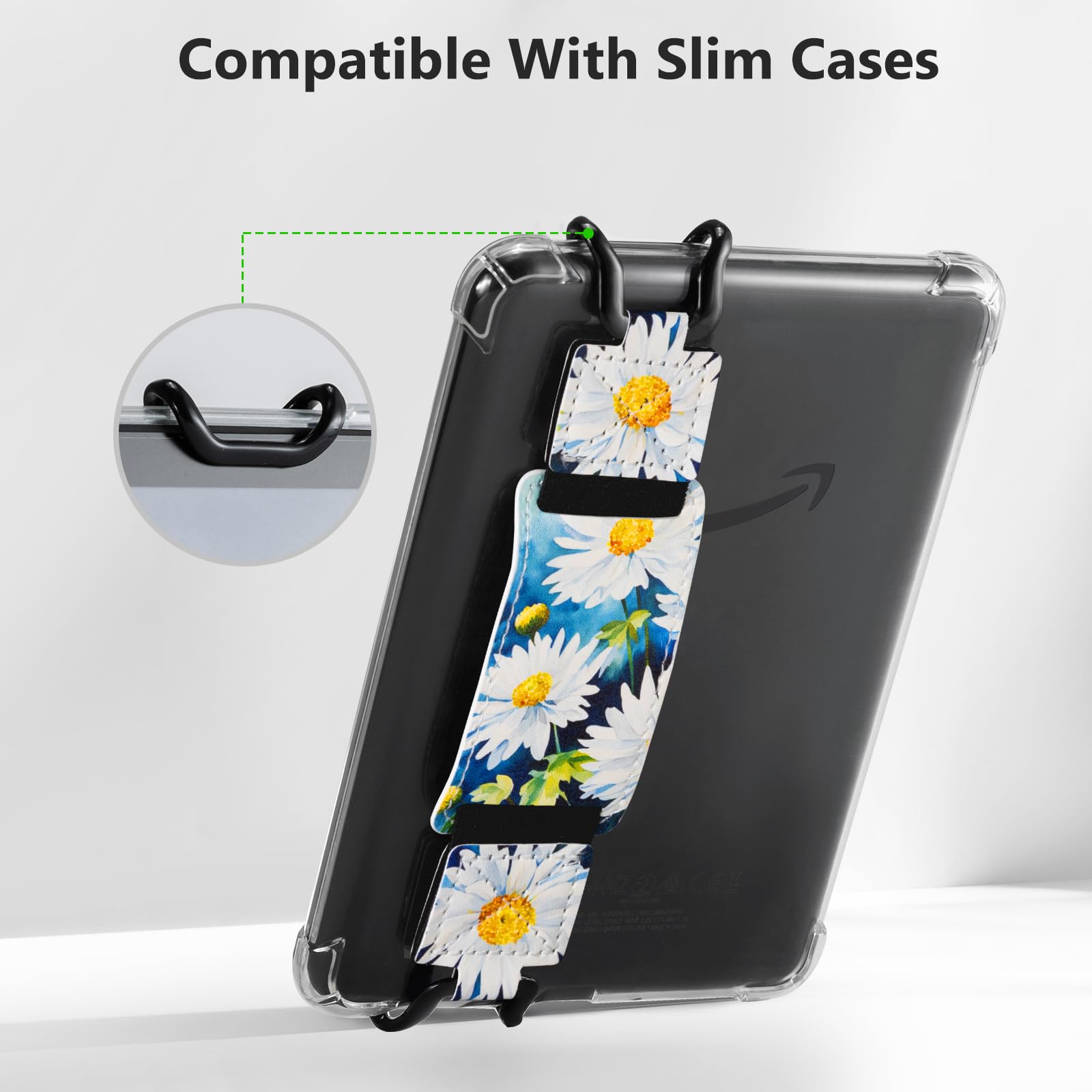 E-Book Tablet 6–7.5 inch Secure Hand Strap–Multiple Prints#Color_Daisy Dreams
