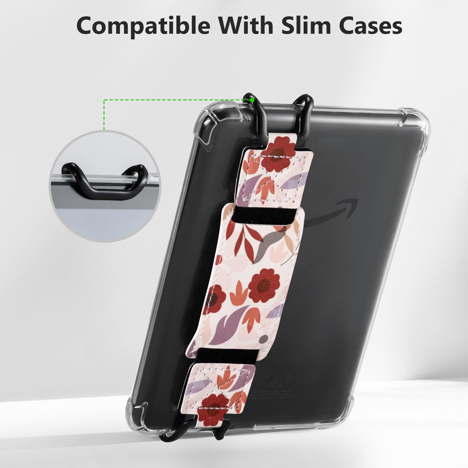 E-Book Tablet 6–7.5 inch Secure Hand Strap–Multiple Prints#Color_Rosy Reverie