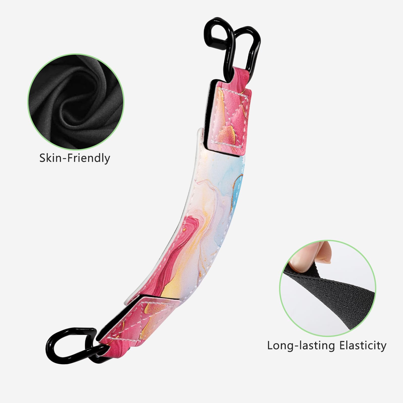 E-Book Tablet 6–7.5 inch Secure Hand Strap–Multiple Prints#Color_Blush Wave