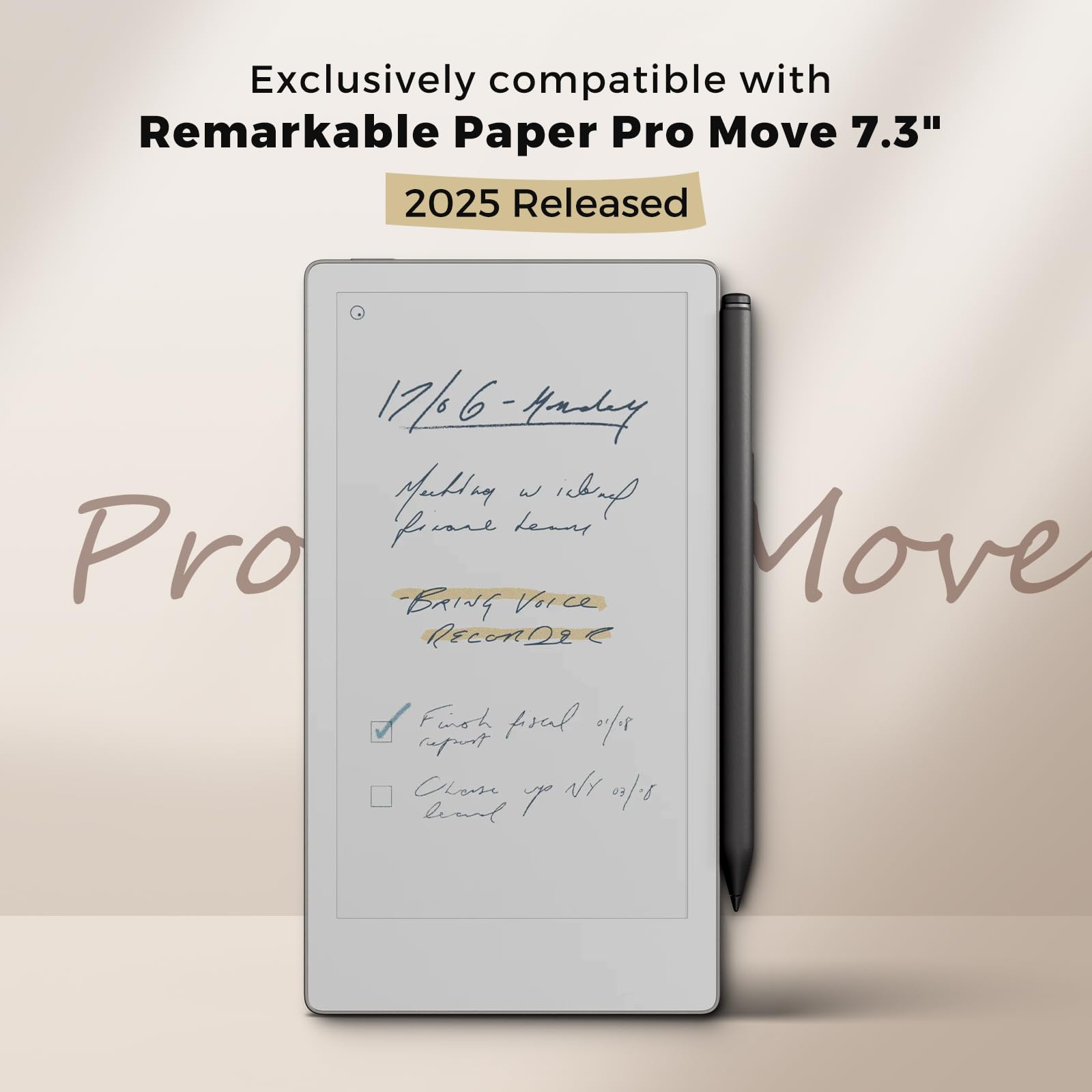 Remarkable Paper Pro Move 7.3" 2025 Genuine Leather Case