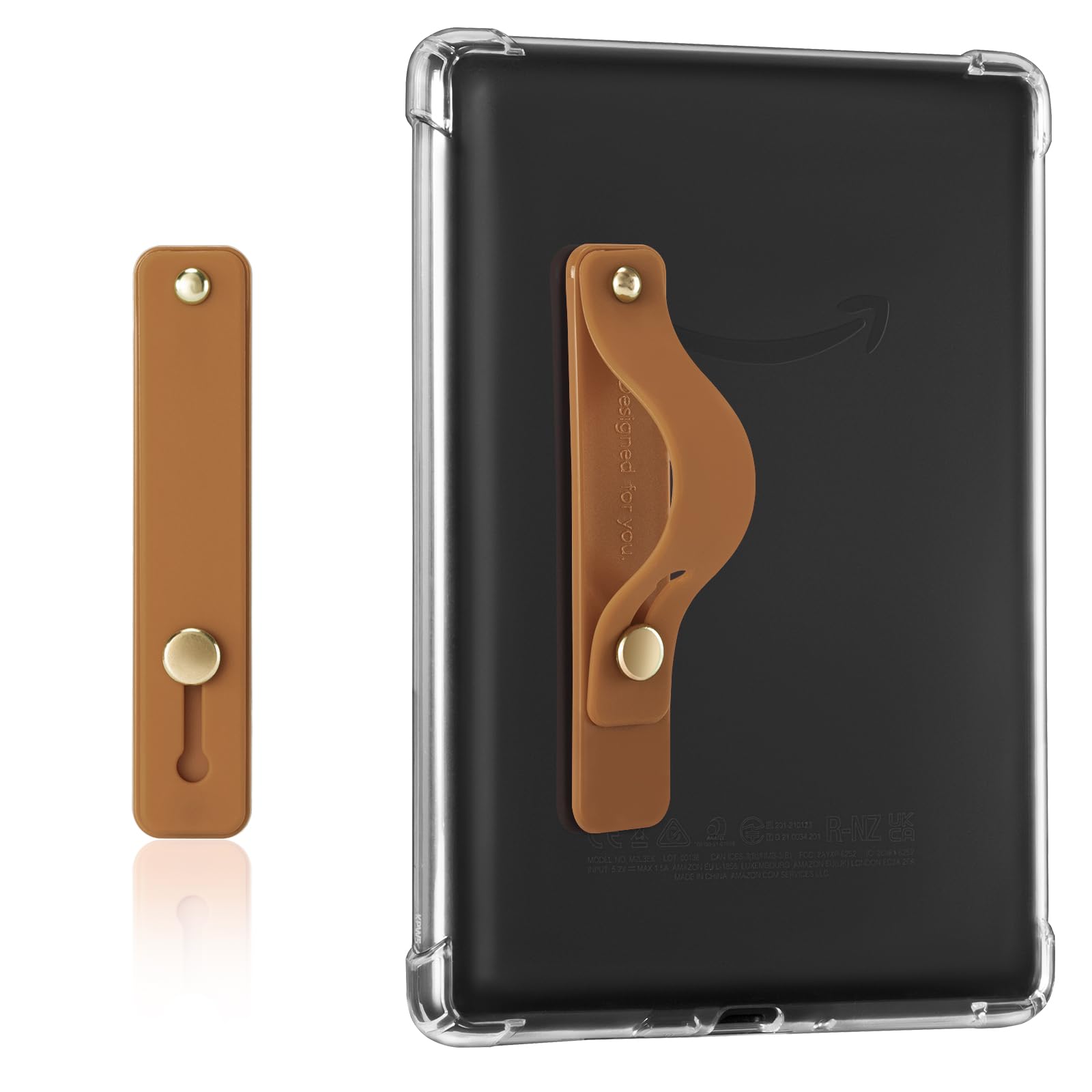 Hand Strap Holder for Kindle & Tablets#Color_Brown