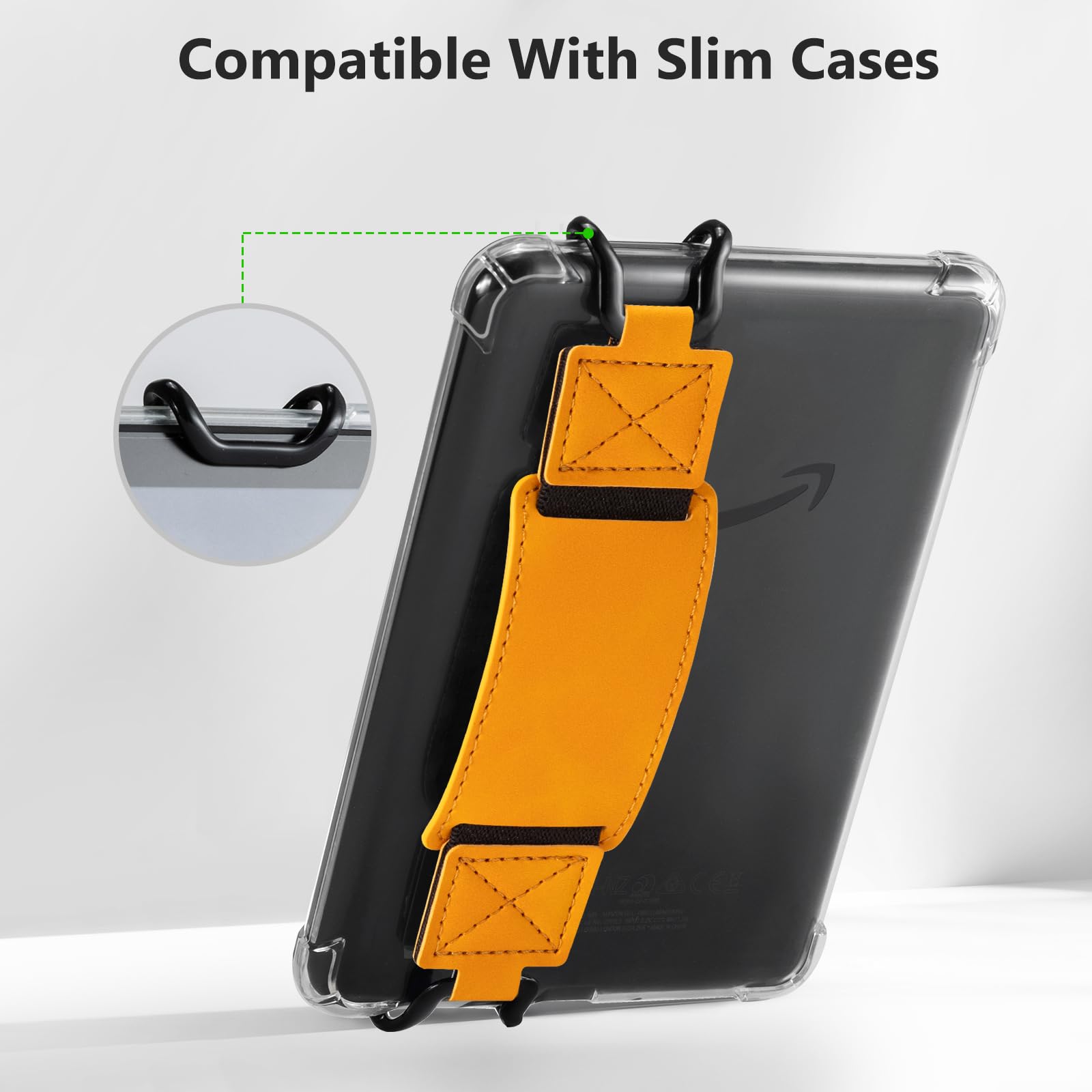 E-Book Tablet 6–7.5 inch Secure Hand Strap#Color_Orange