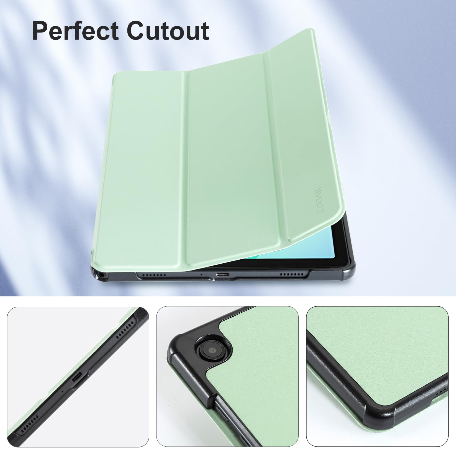 Samsung Galaxy Tab A11/A9 8.7" Tri-Fold Magnetic Stand#Color_Sage Green