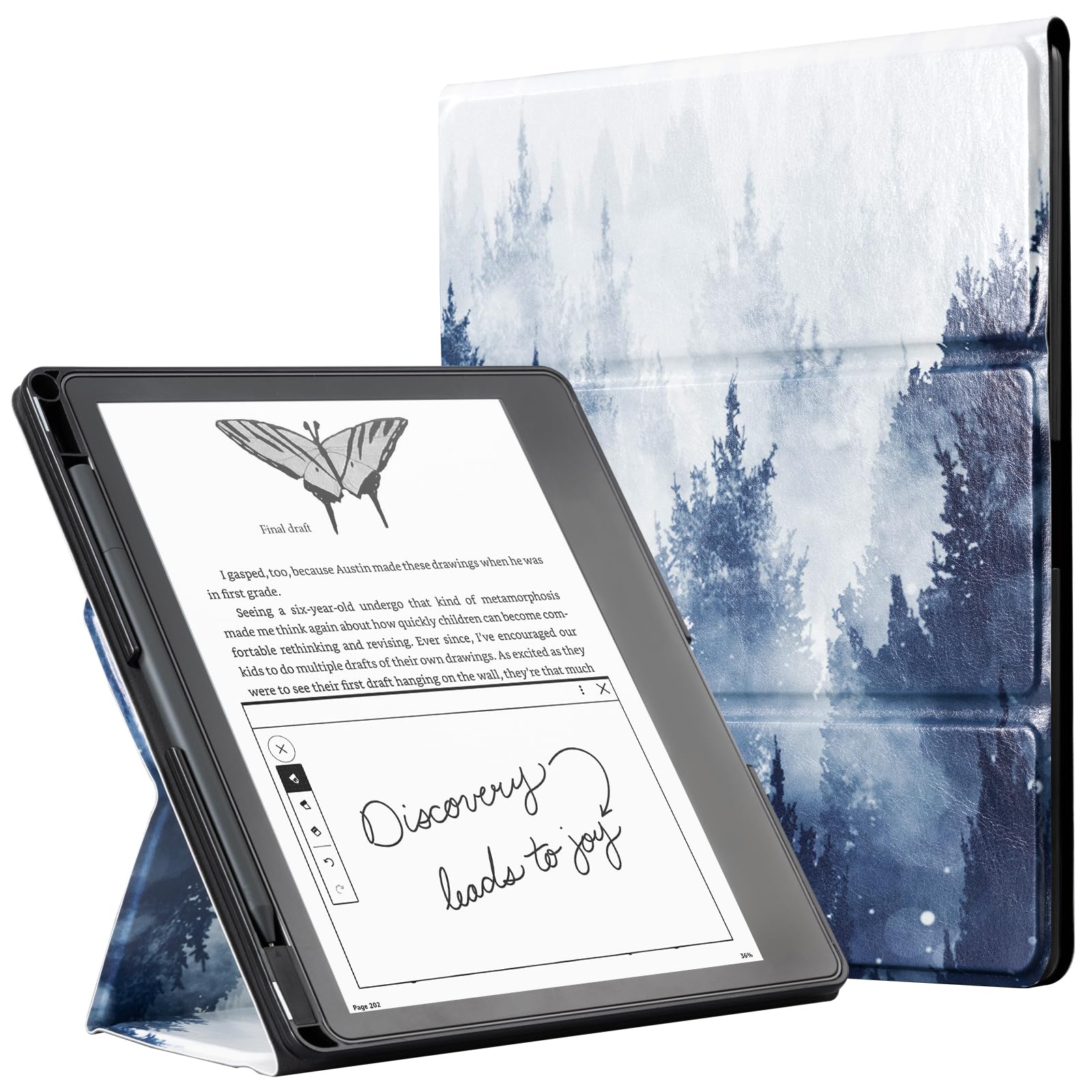 Senyu Forest Kindle Scribe Stand Case