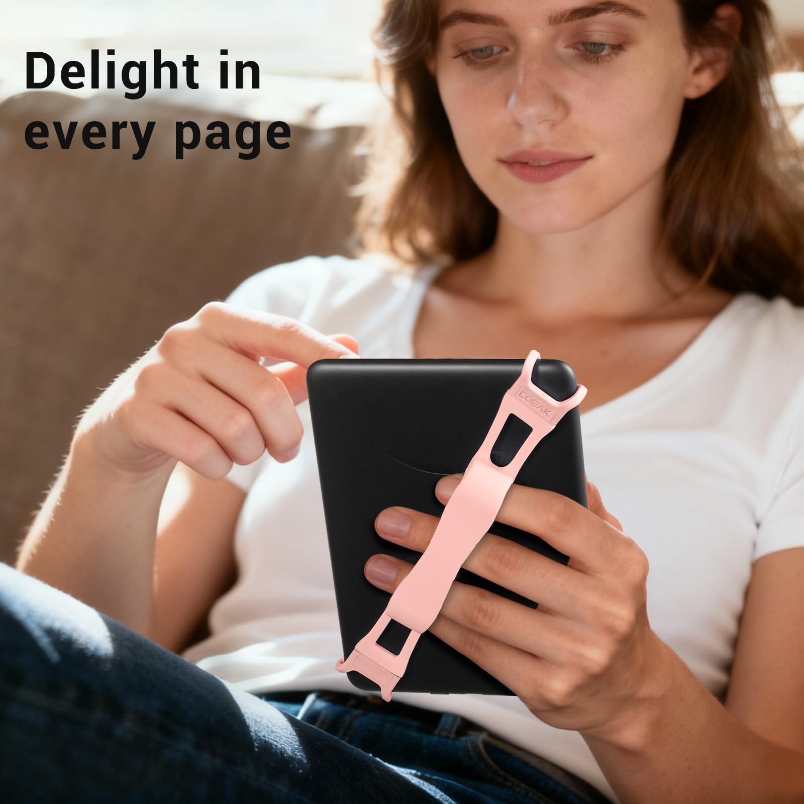 Hand Strap for 6–7.5" E-Book & Tablets#Color_Pink