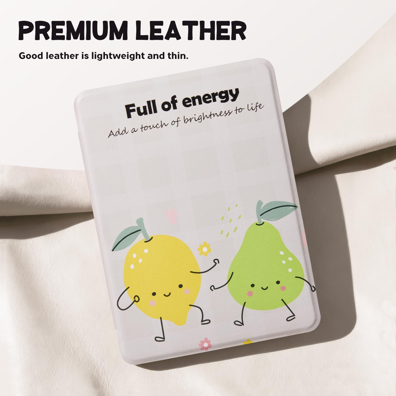 Kindle Paperwhite 12th Gen 7 inch (2024) Case With Stand–Cute Prints#Color_Fruit Dance