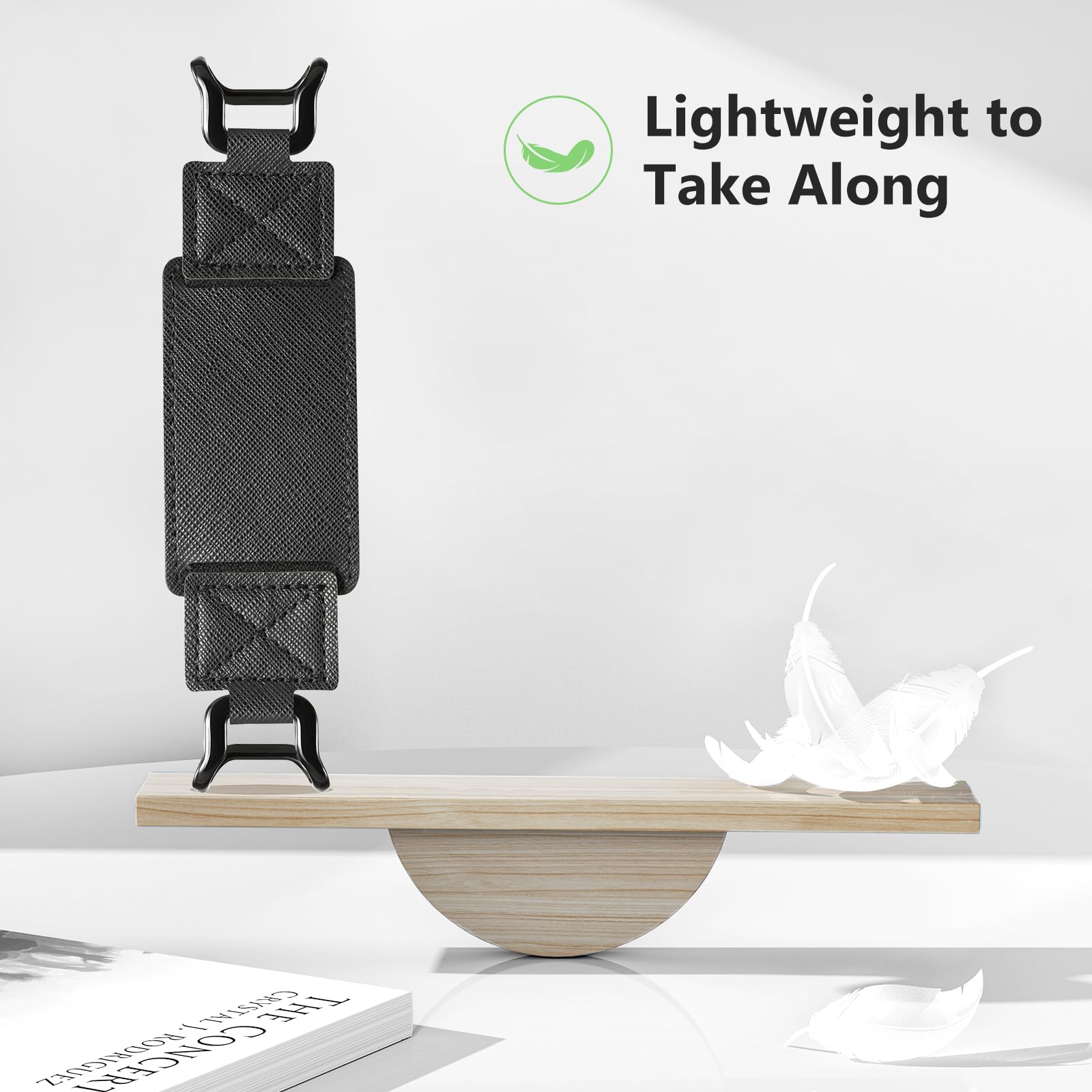 E-Book Tablet 6–7.5 inch Secure Hand Strap#Color_Cross Texture Black