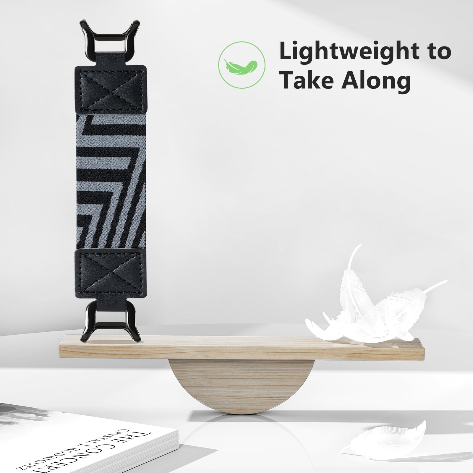 E-Book Tablet 6–7.5 inch Secure Hand Strap–Multiple Prints#Color_Black Stripe-Z