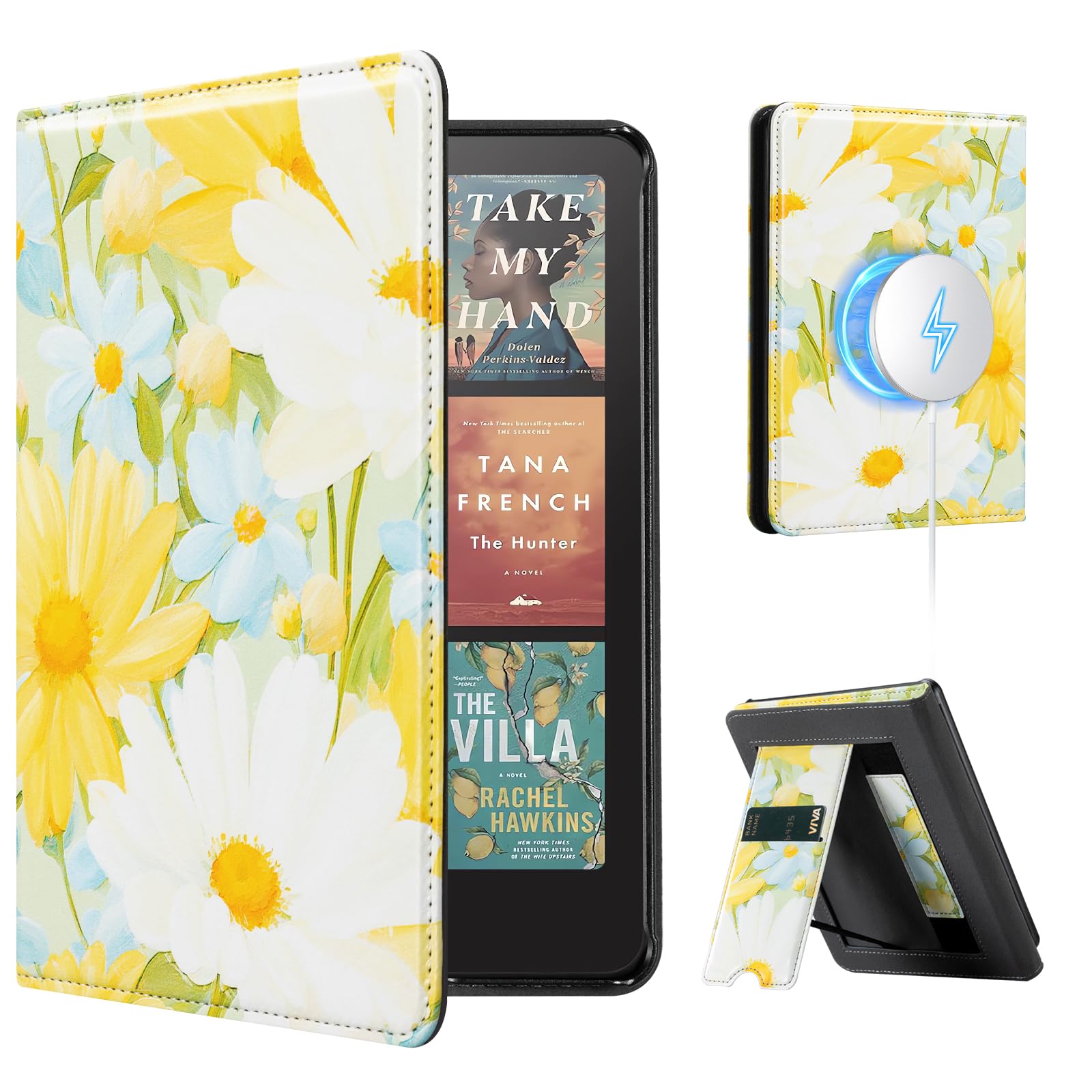Mountain Yellow White Daisy 7 Inch Kindle Paperwhite Stand Case