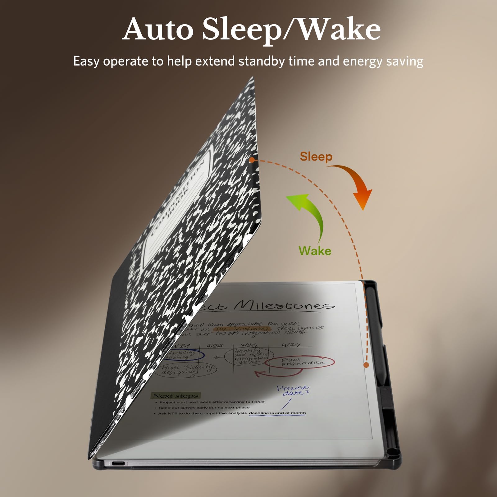 Recreate the classics Black notebook reMarkable Pro Basic Case