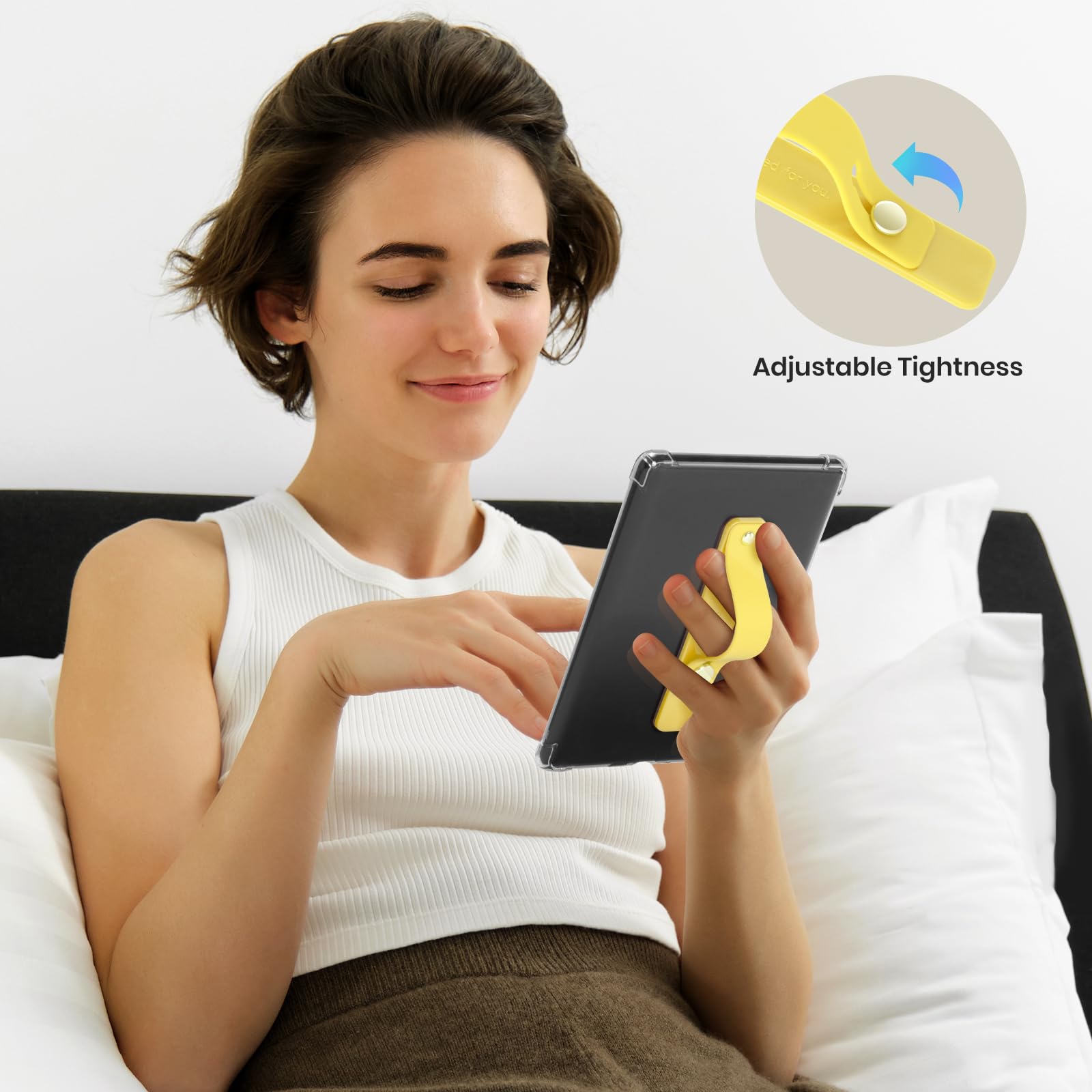 Hand Strap Holder for Kindle & Tablets#Color_Yellow