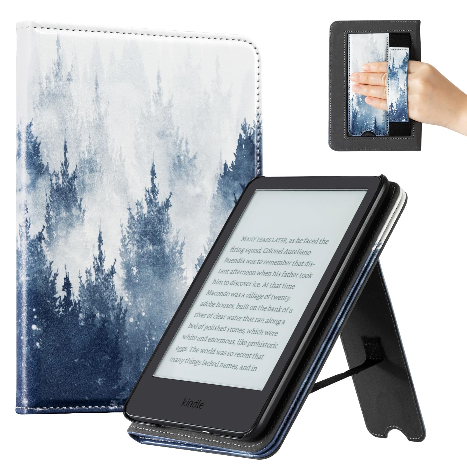 senyu Forest 6 inch kindle paperwhite stand Case