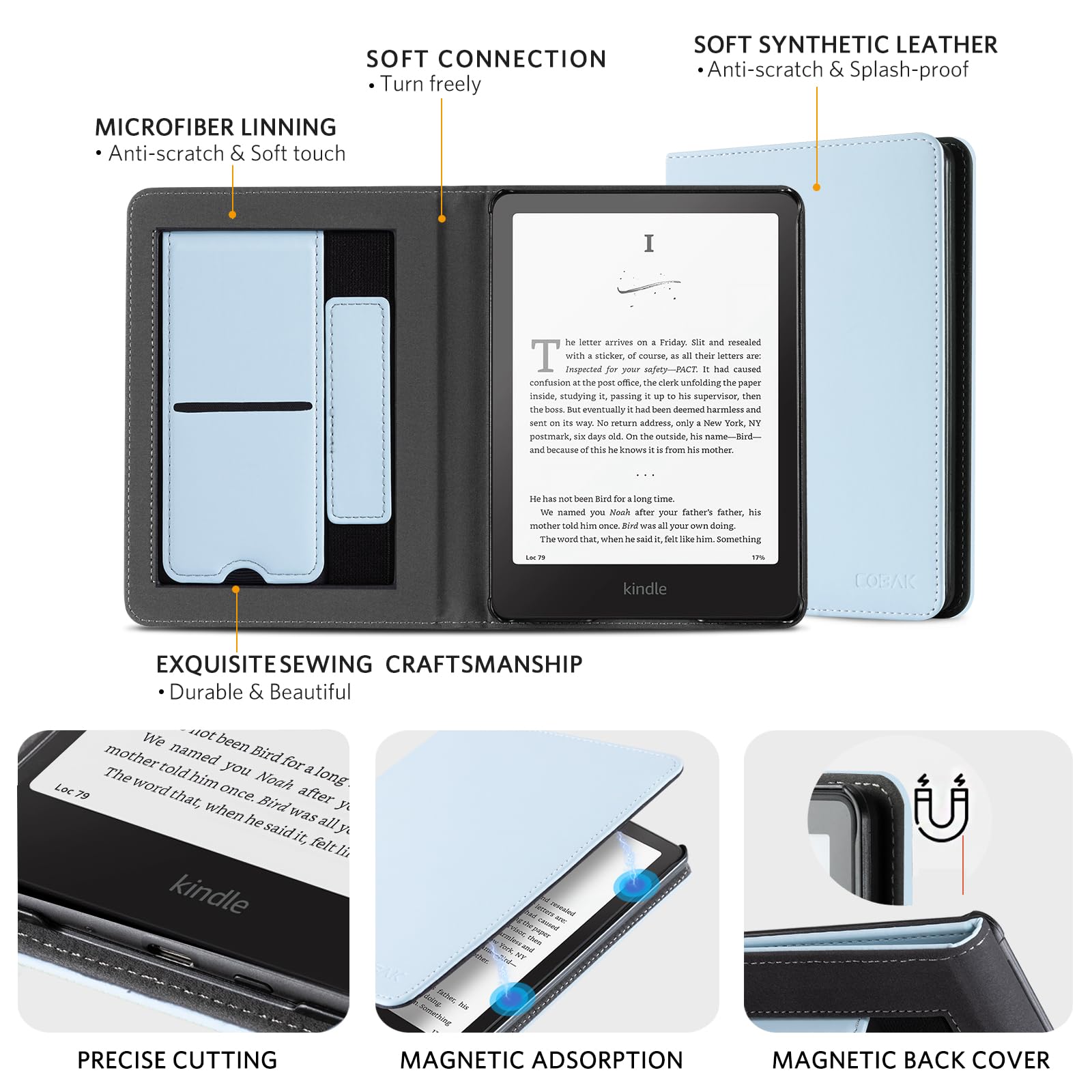 Kindle Paperwhite 12th Gen (2024 7 inch) stand#Color_Sky Blue