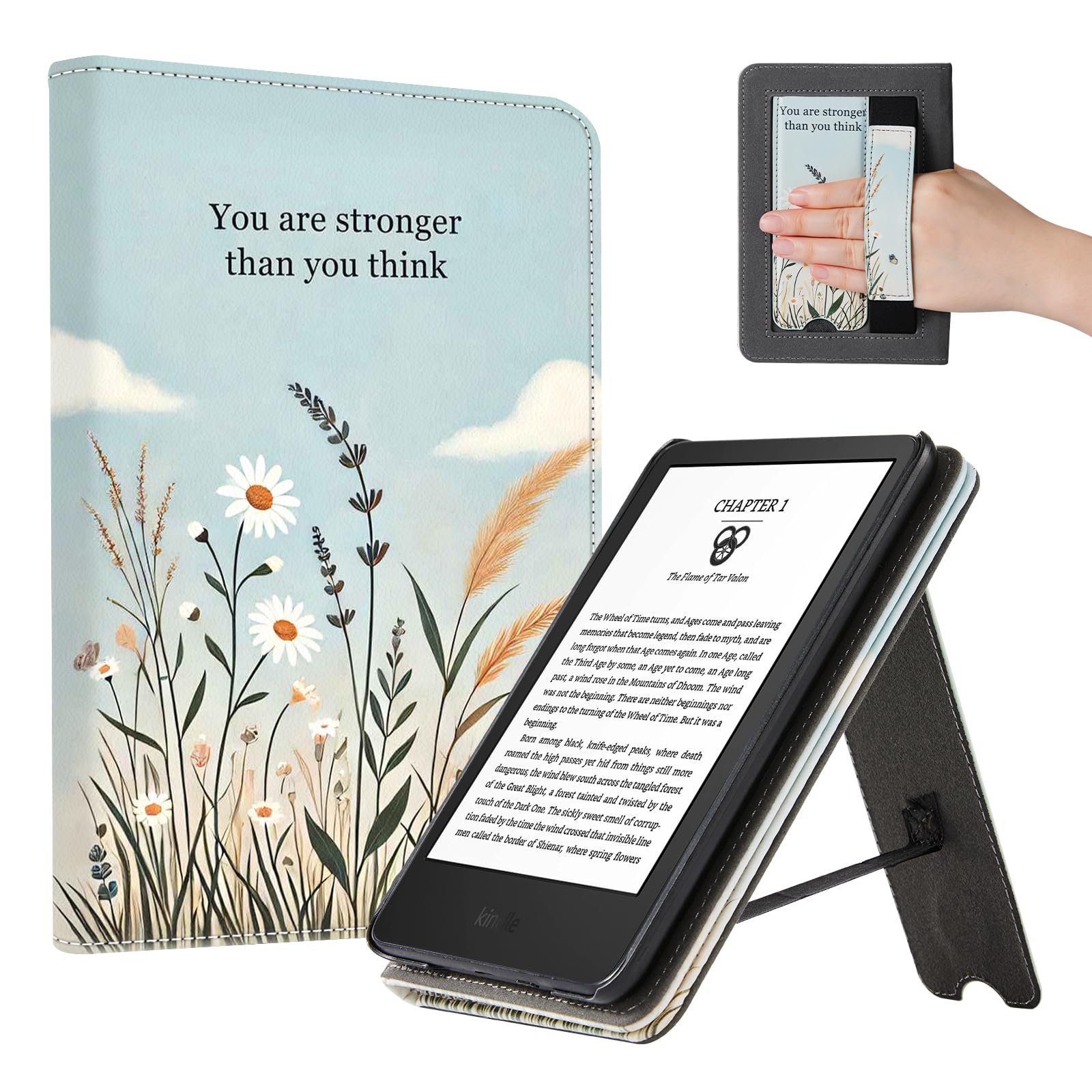Eden Tranquil Bloom 6 inch kindle paperwhite stand Case