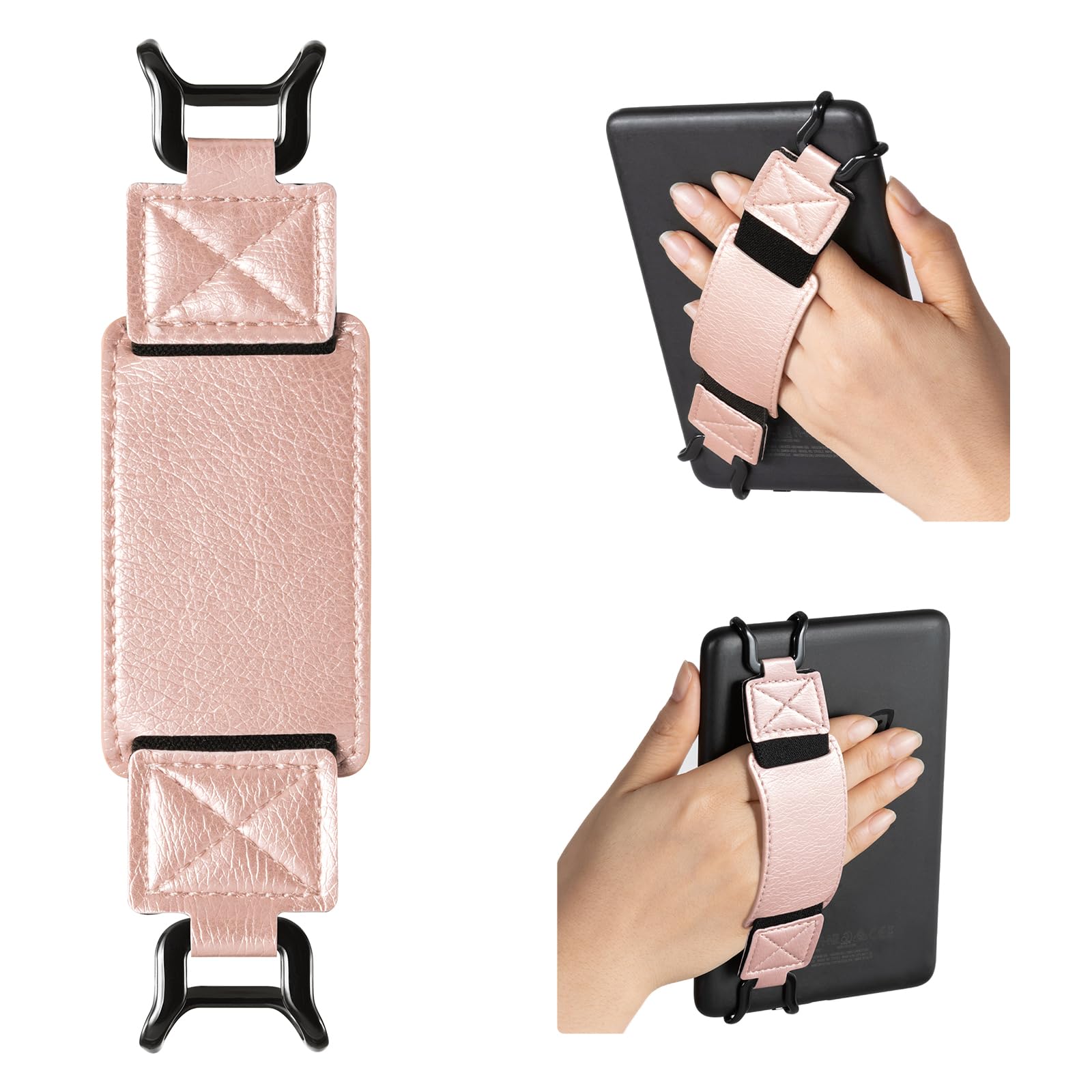 E-Book Tablet 6–7.5 inch Secure Hand Strap#Color_Rose Gold