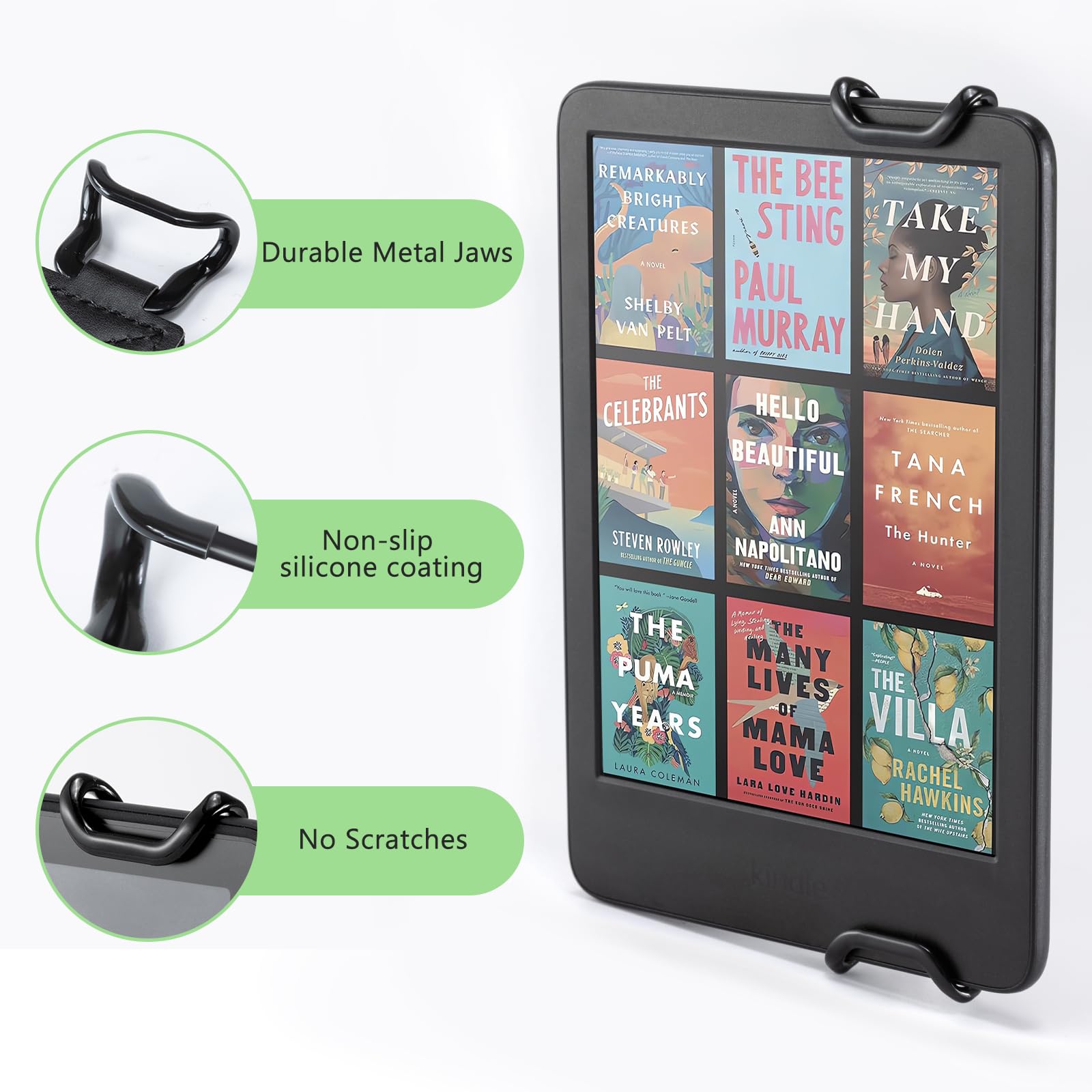 E-Book Tablet 6–7.5 inch Secure Hand Strap–Multiple Prints#Color_Black Stripe-W