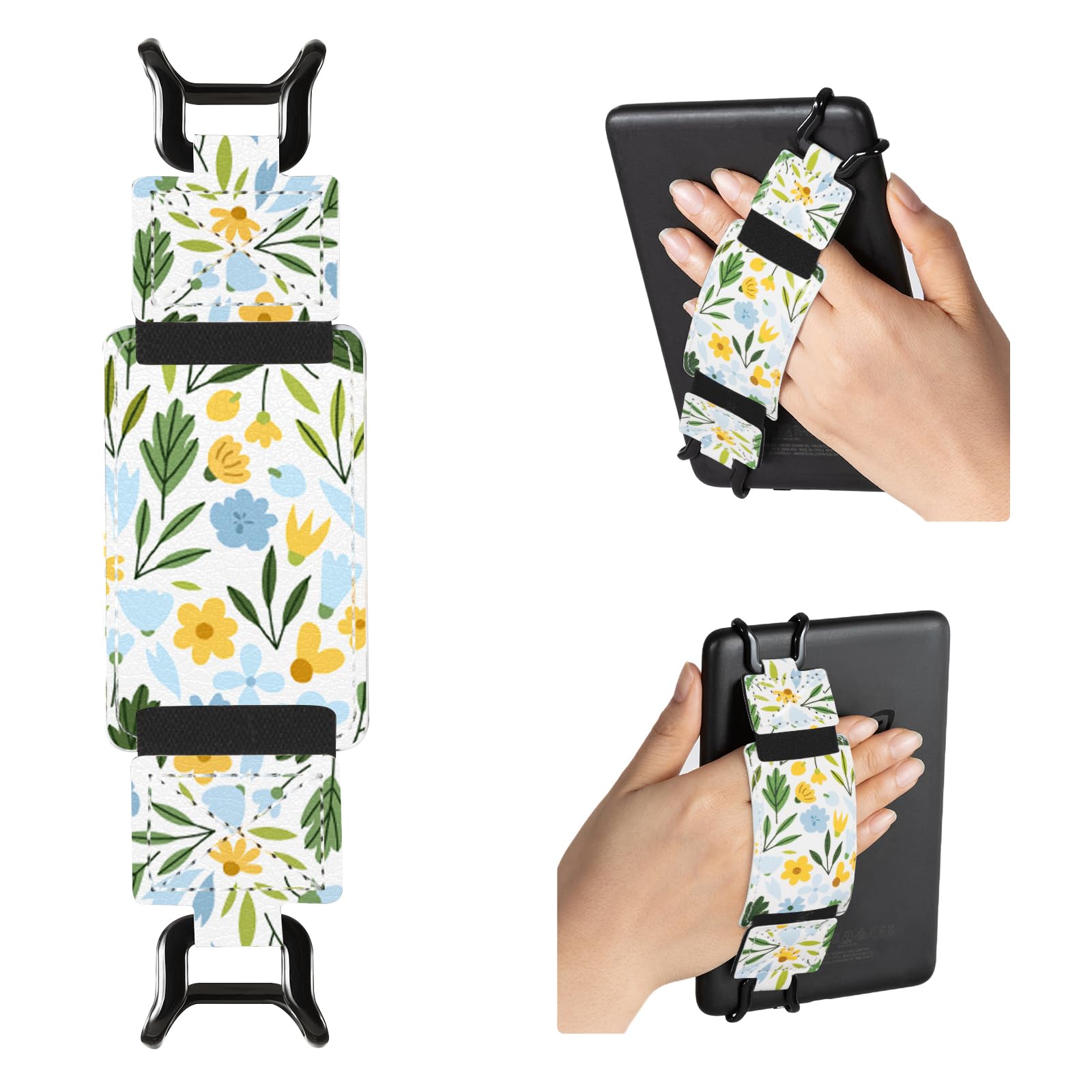 E-Book Tablet 6–7.5 inch Secure Hand Strap–Multiple Prints#Color_Wildflower Whispers