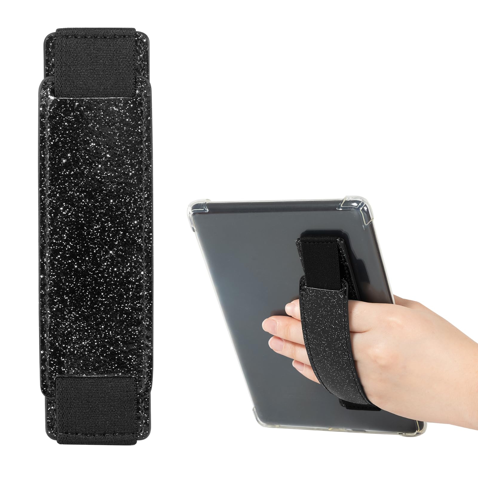 Kindle 6 to 10 inch Premium Soft Leather Hand Strap with Strong Adhesive#Color_Twinkling Starry