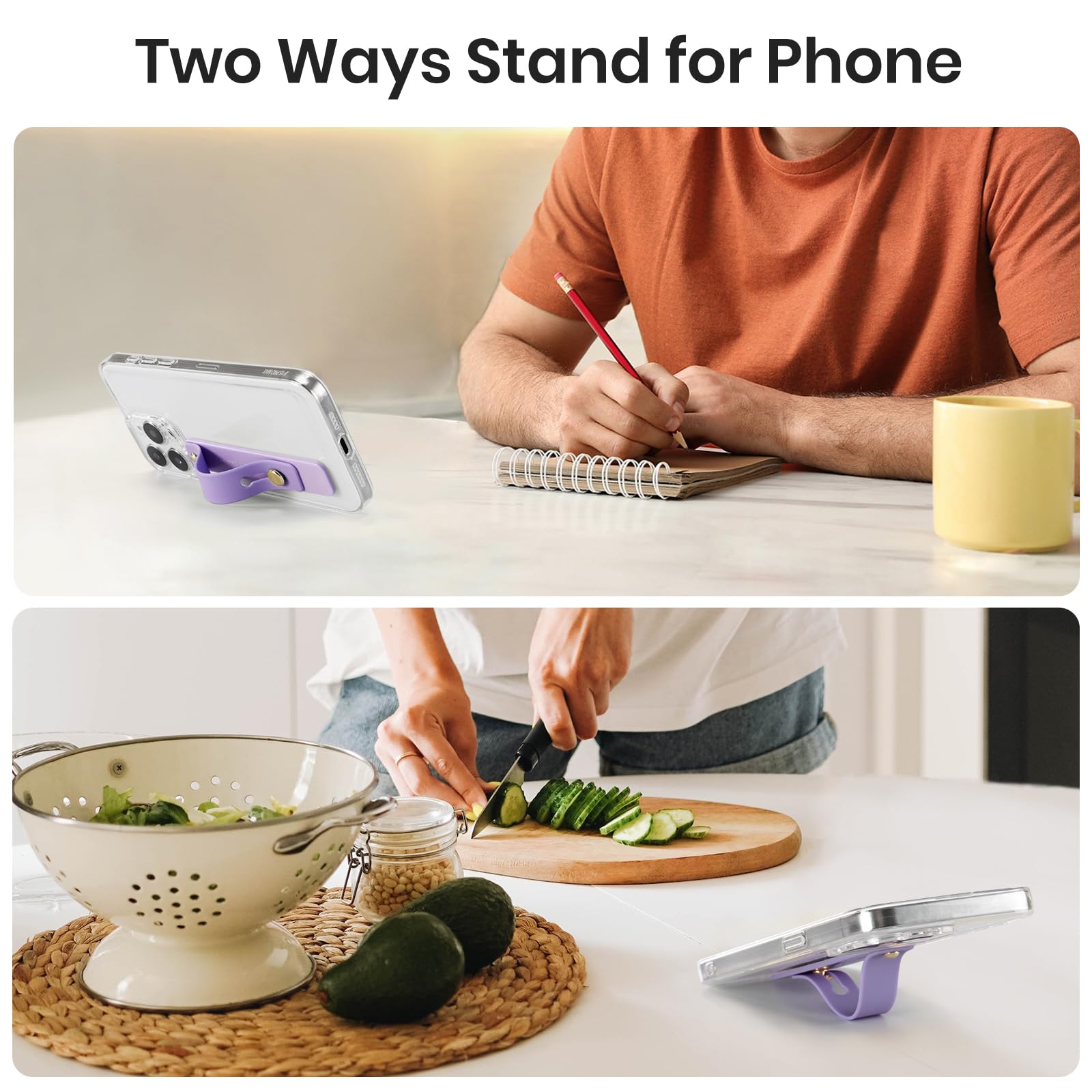 Hand Strap Holder for Kindle & Tablets#Color_Lilac