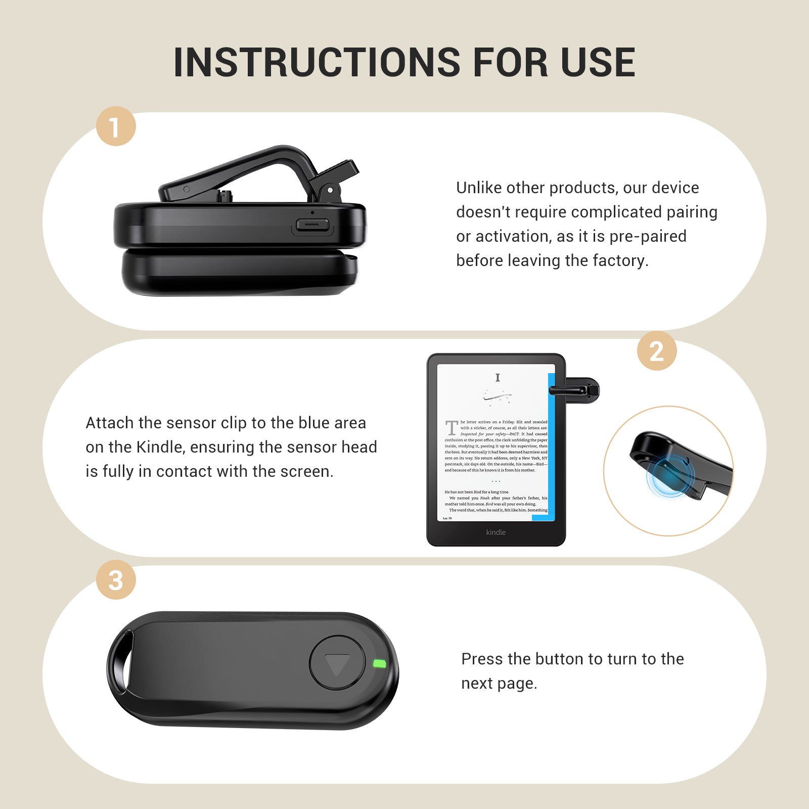 Remote Control Page For Kindle