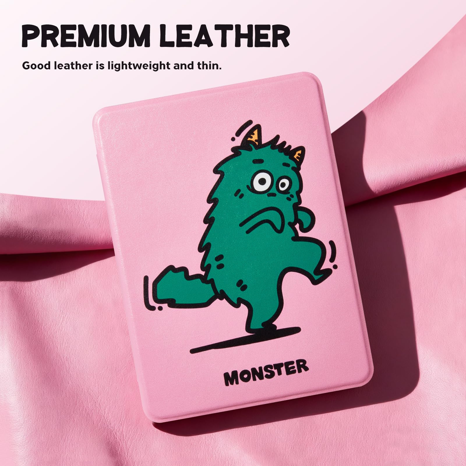 Kindle Paperwhite 12th Gen 7 inch (2024) Case With Stand–Cute Prints#Color_Monster Sneako