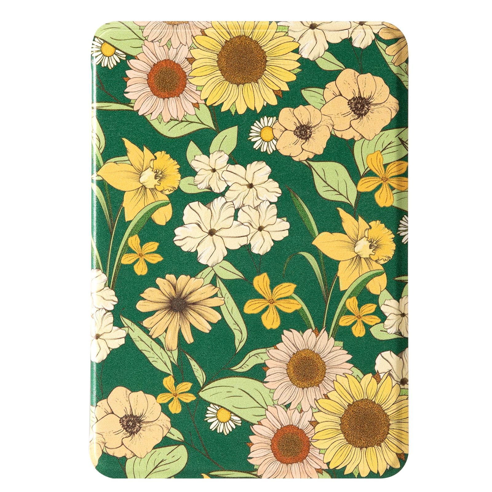 Eden Dark Green with Vintage Floral 6 inch kindle paperwhite basic Case