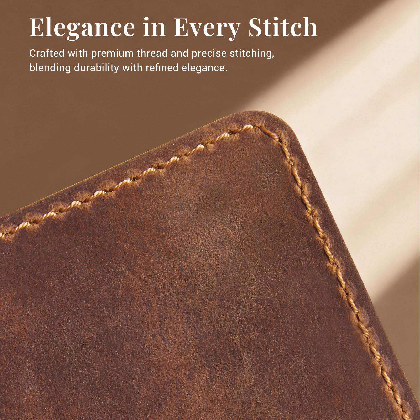 Kindle Paperwhite 12th Gen 7" (2024) Genuine Cowhide Leather Smart Cover#Color_Borwn