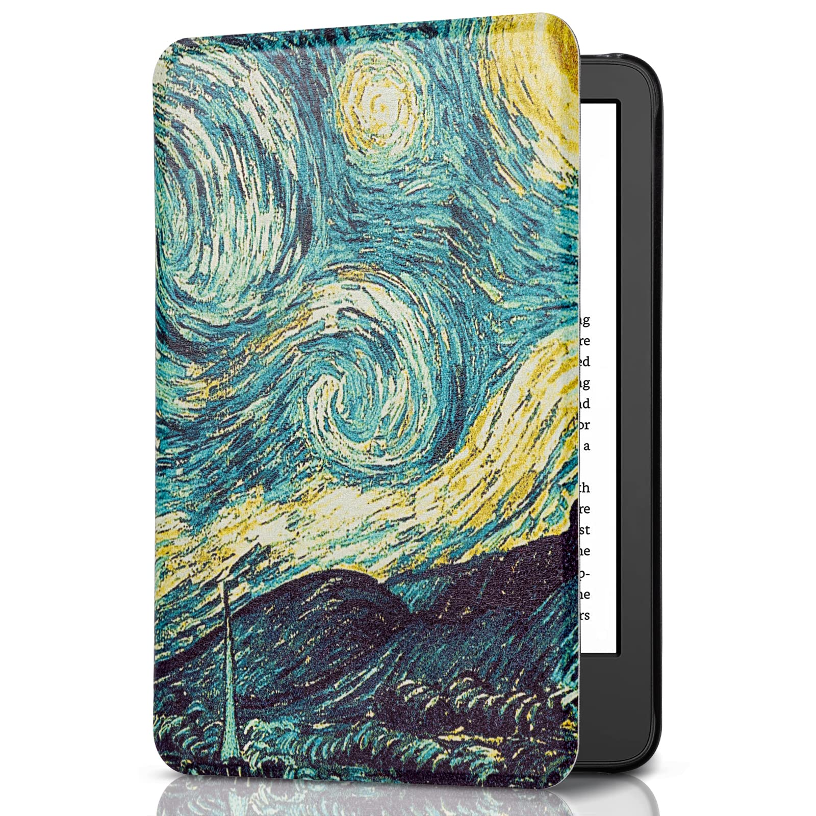 senyu Van Gogh Starry Night 6 inch kindle paperwhite basic Case