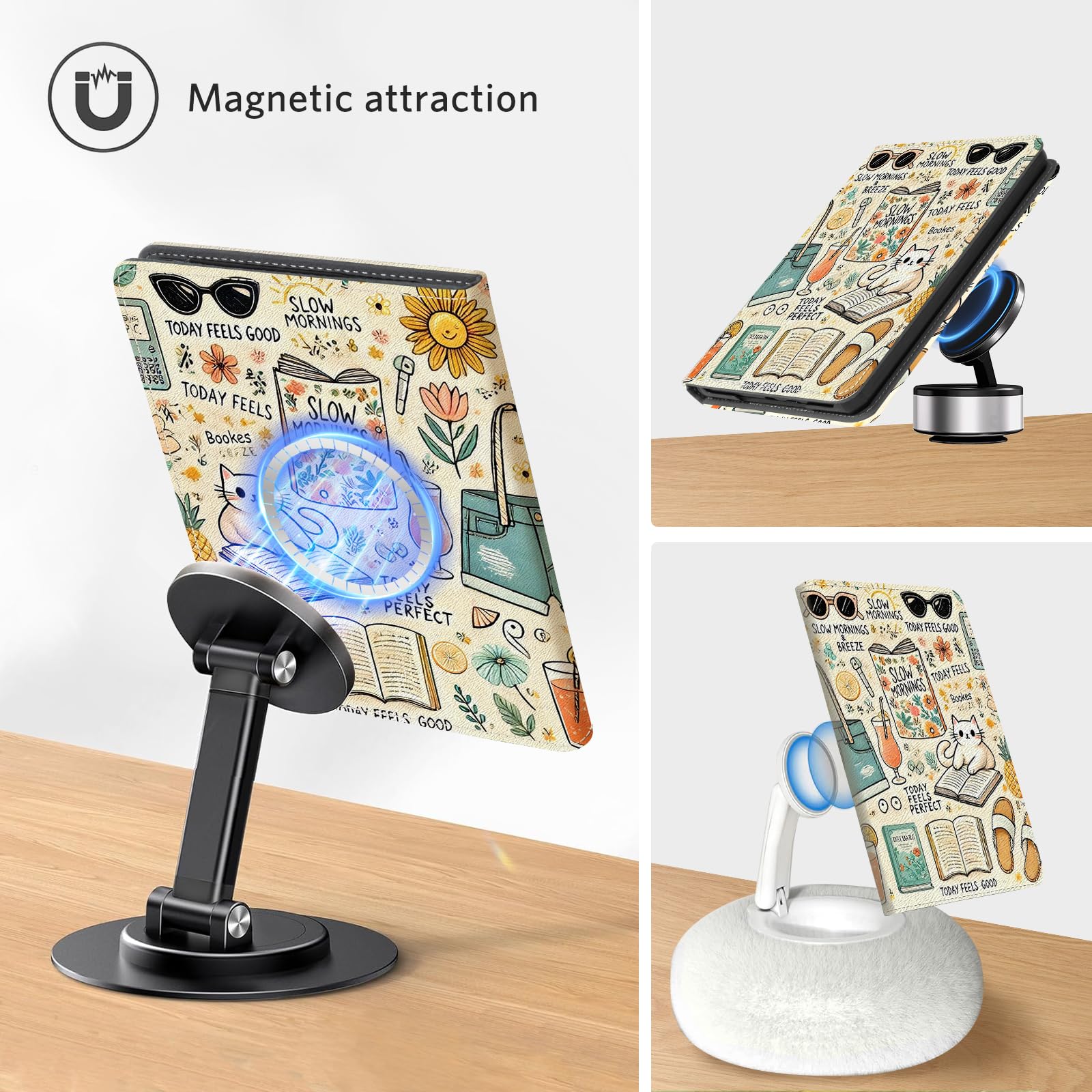 Kindle Paperwhite 12th Gen (2024 7 inch) stand-prints#Color_Beige Cats