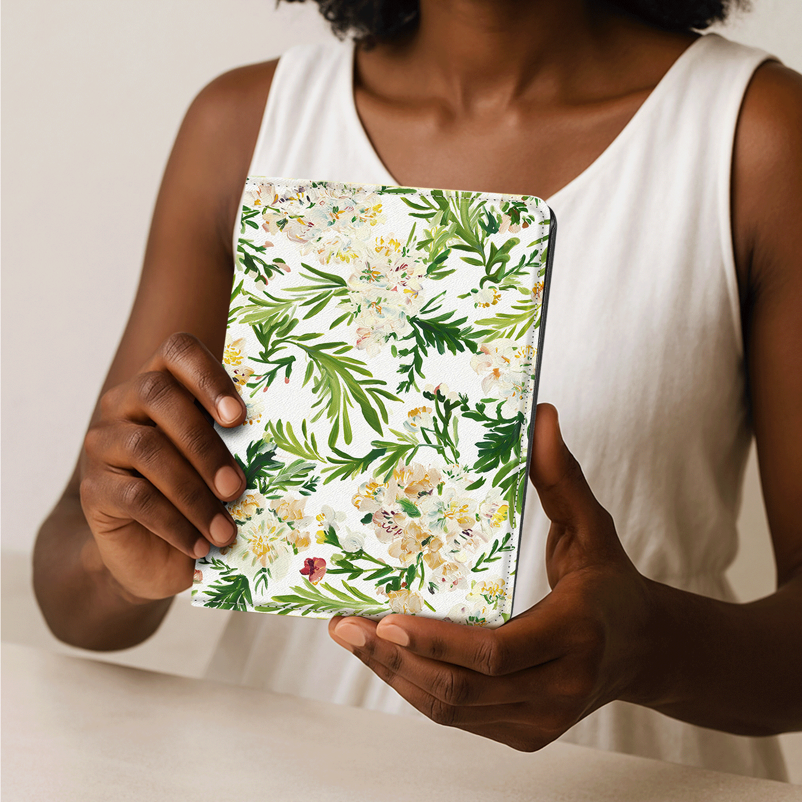 Eden Sea Of Flower Kindle Paperwhite 7 inch Case With Stand
