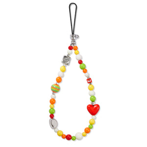 Colorful Beaded Heart Strap