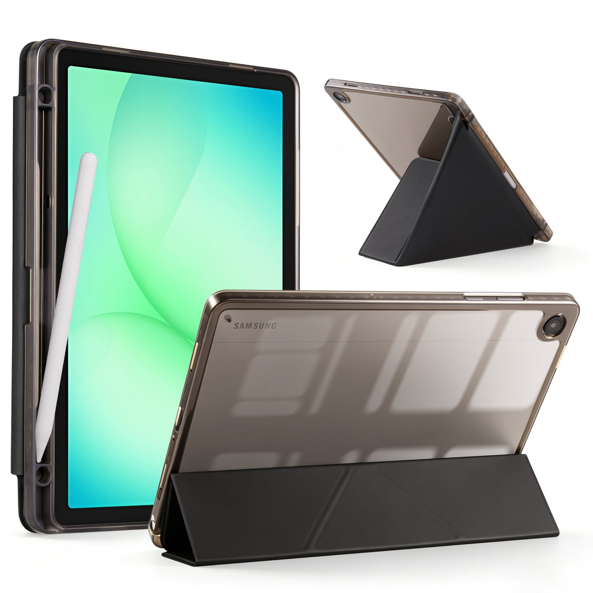 Galaxy Tab A11+ / A9+ 11" Multi-Angle Y-Fold Case#Color_Black