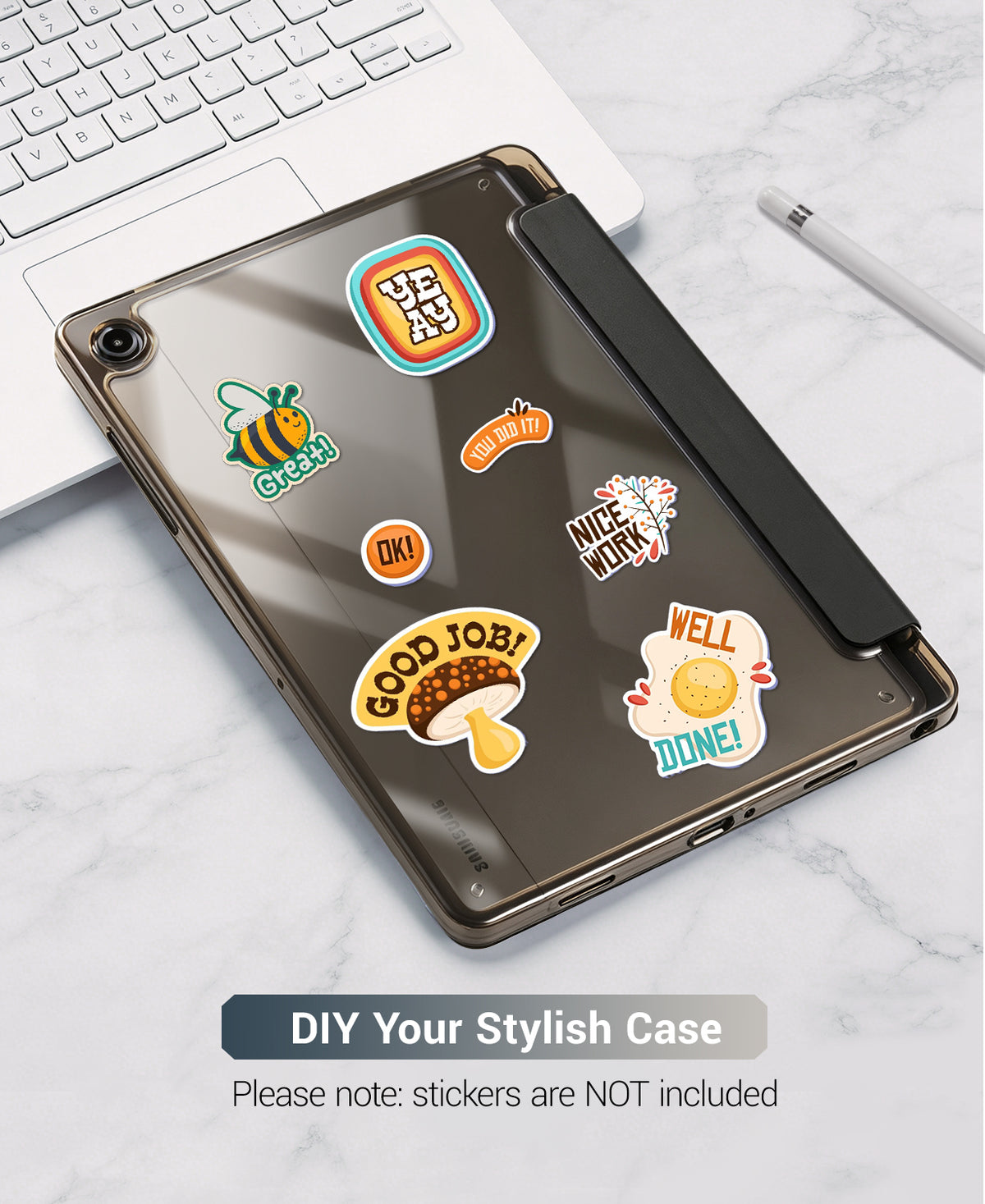 Galaxy Tab A11+ / A9+ 11" Multi-Angle Y-Fold Case#Color_Black