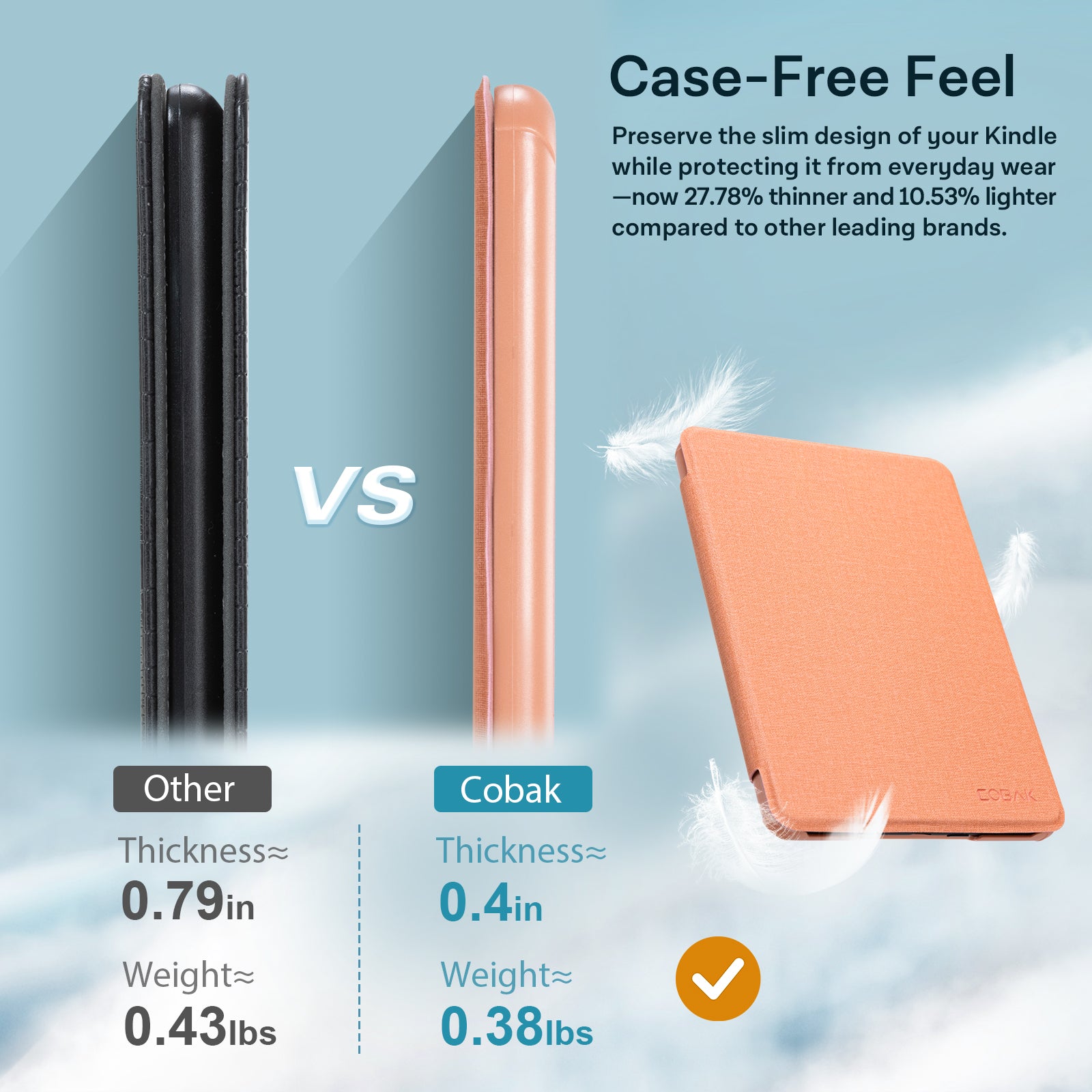 Kindle Paperwhite 12th Gen 7 inch (2024) Lightweight Case With Stand#Color_Fabric Pink