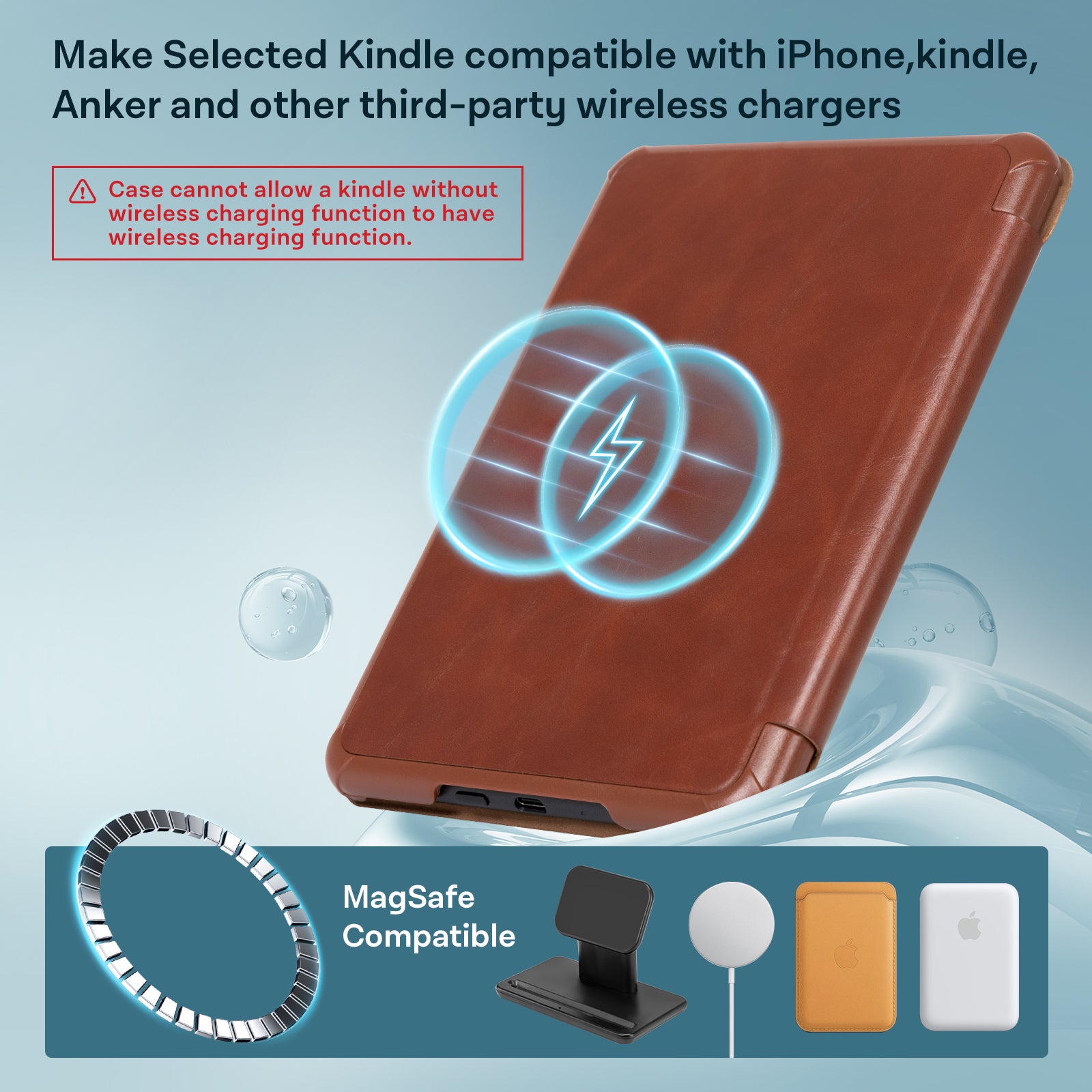 Kindle Paperwhite 12th Gen 7 inch (2024) Lightweight Case With Stand#Color_Cowhide Brown
