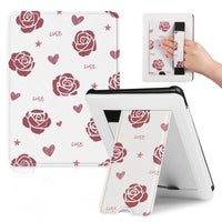 Kindle Paperwhite 12th Gen 7 inch (2024) Lightweight Case With Stand#Color_Rose Luck