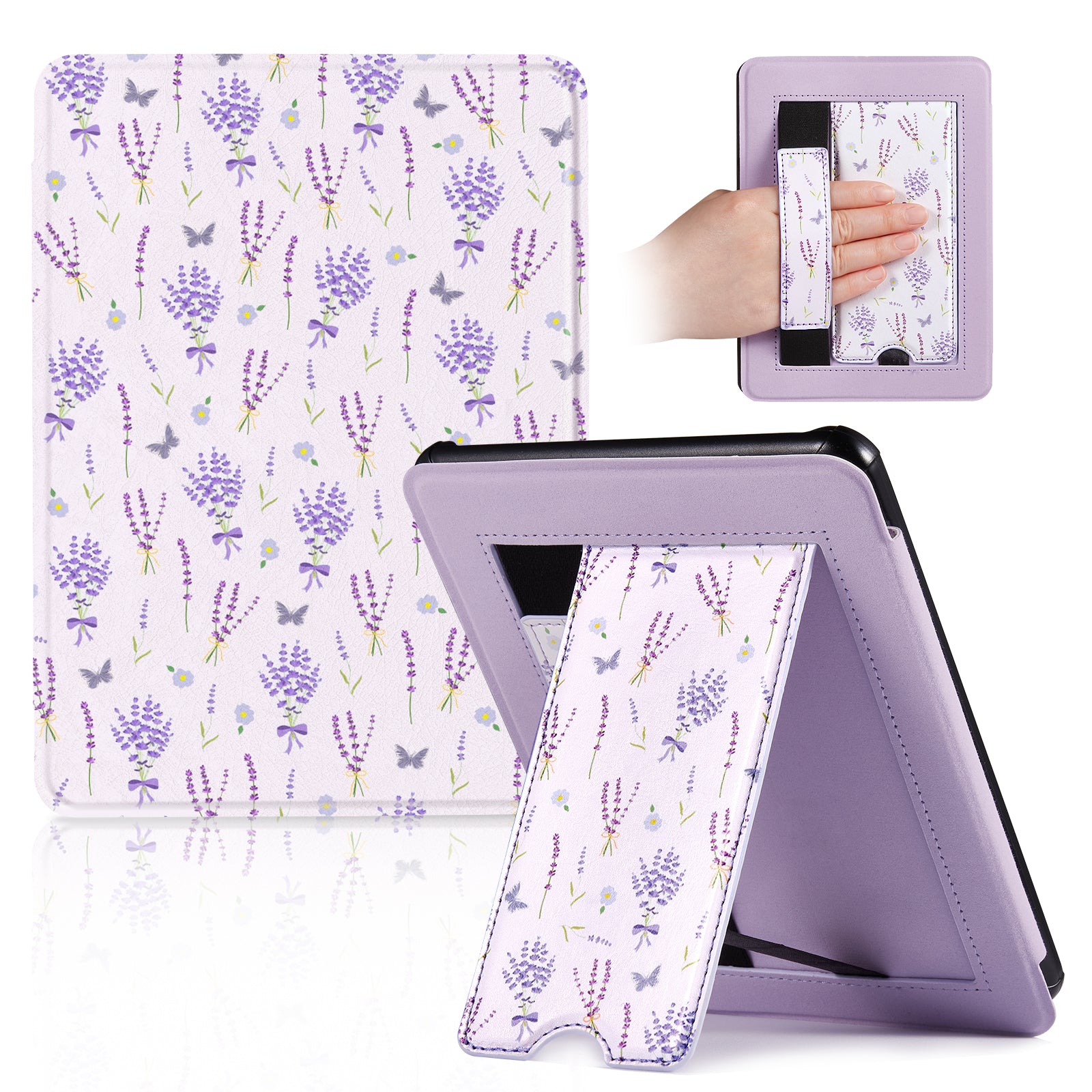 Kindle Paperwhite 12th Gen 7 inch (2024) Lightweight Case With Stand#Color_Lavender Whisper