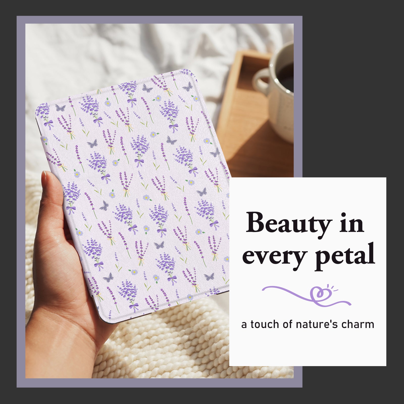 Kindle Paperwhite 12th Gen 7 inch (2024) Lightweight Case With Stand#Color_Lavender Whisper
