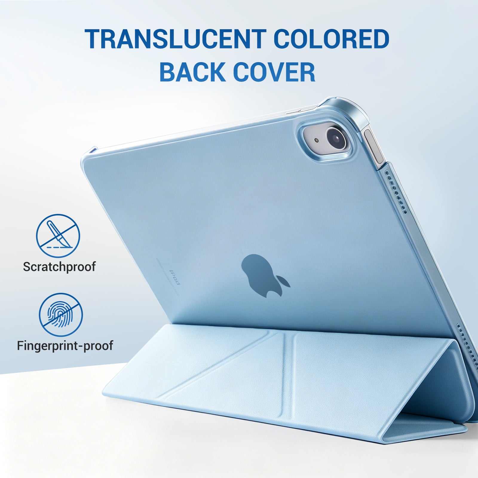 iPad (A16) 11th Gen & 10th Gen Slim Y-Fold Magnetic Stand Case#Color_Sky Blue