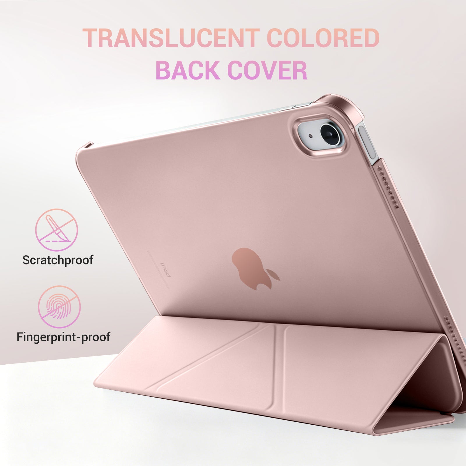 iPad (A16) 11th Gen & 10th Gen Slim Y-Fold Magnetic Stand Case#Color_Pink
