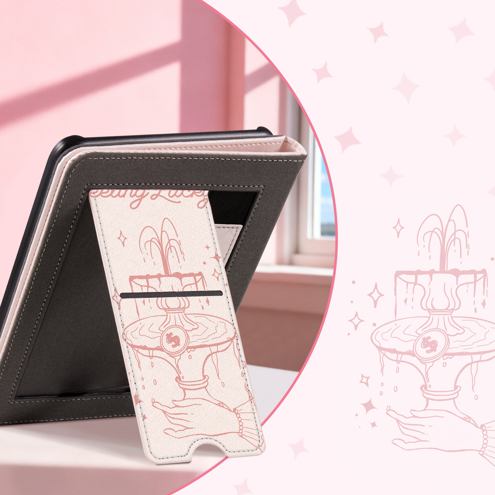 Kindle Paperwhite 12th Gen 7 inch (2024) Lightweight Case With Stand#Color_Fountain of Wishes