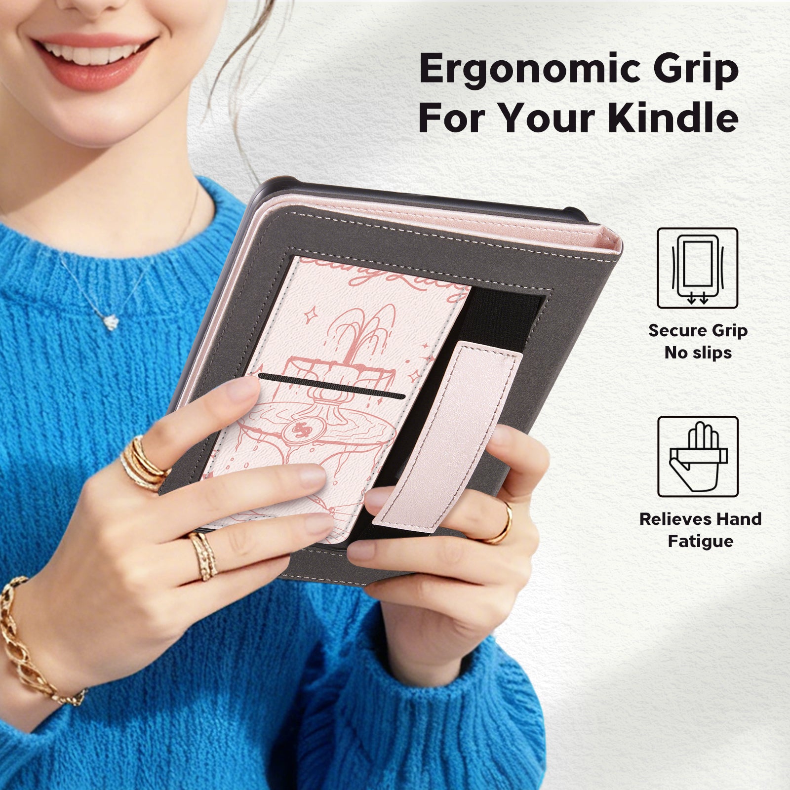 Kindle Paperwhite 12th Gen 7 inch (2024) Lightweight Case With Stand#Color_Fountain of Wishes