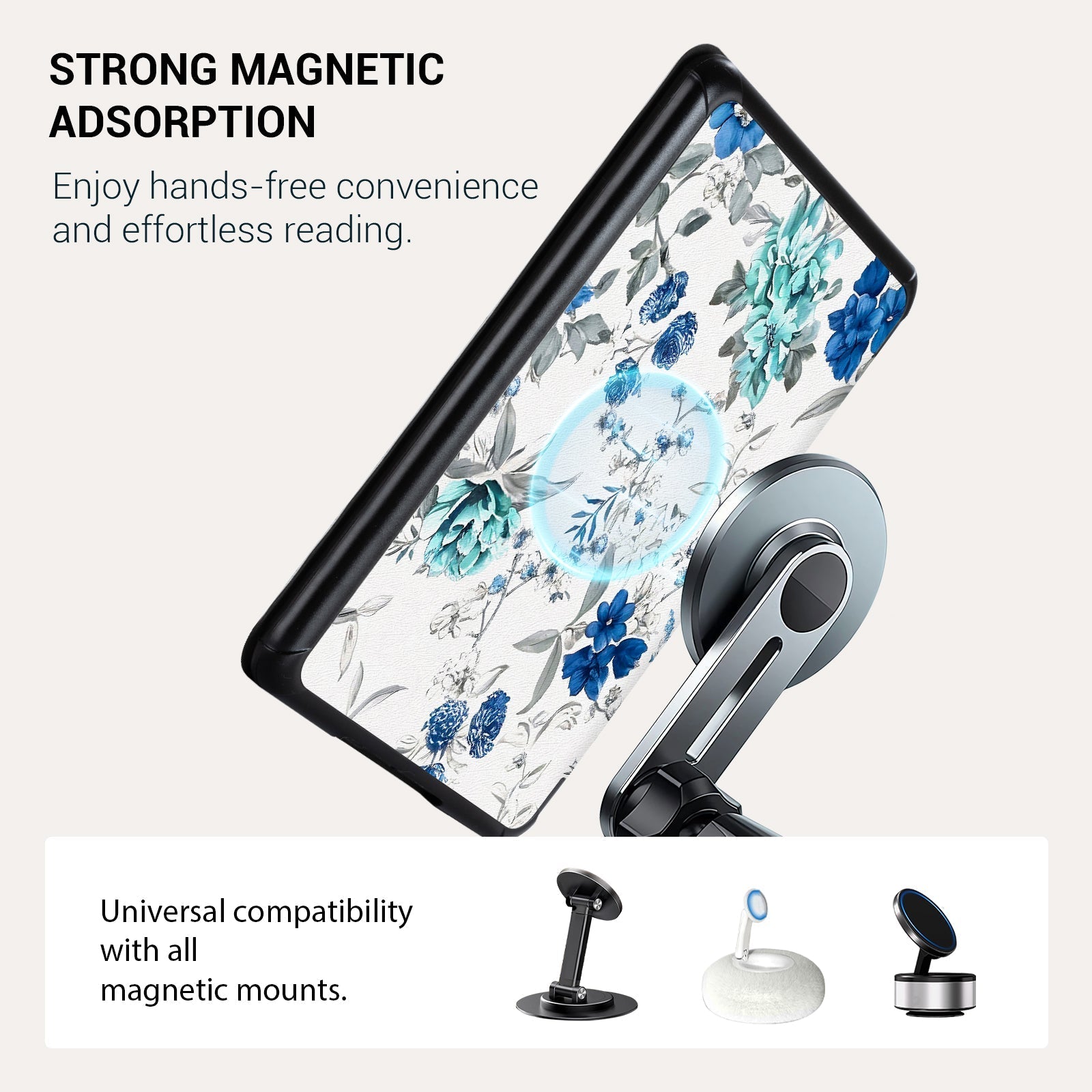 Kindle Paperwhite 12th Gen (2024 7 inch) Voltage Stand#Color_Blue Floral