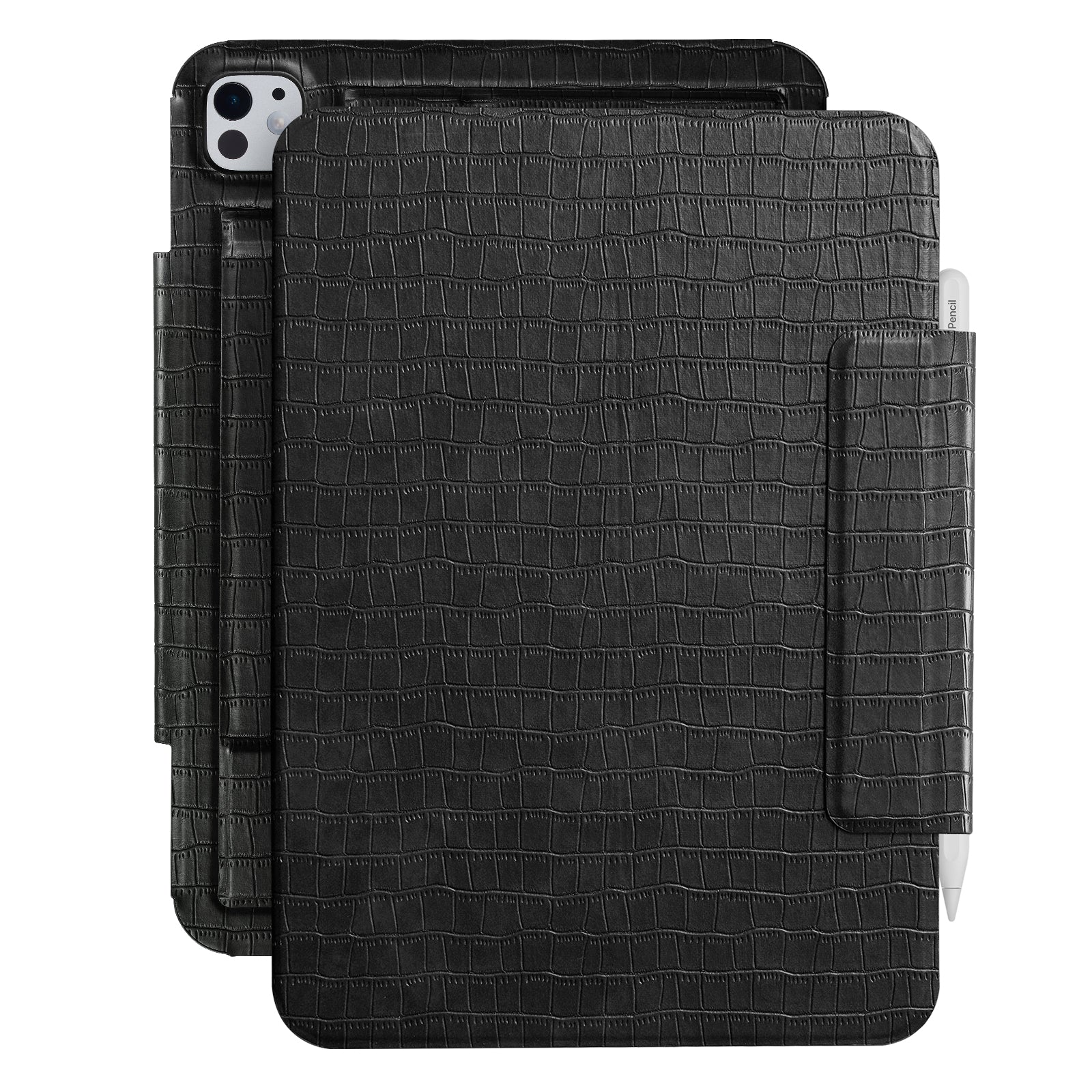Essentials Croc iPad Pro 13 Magnetic with Stand#Color_Black