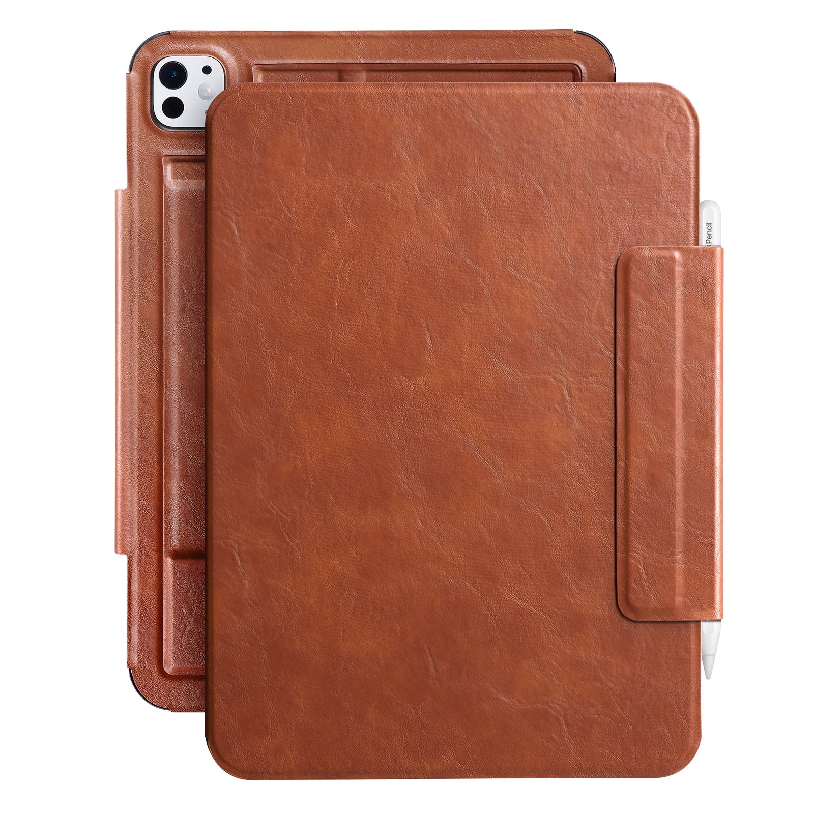 Essentials Matte iPad Pro 11-2024 Magnetic with Stand#Color_Brown